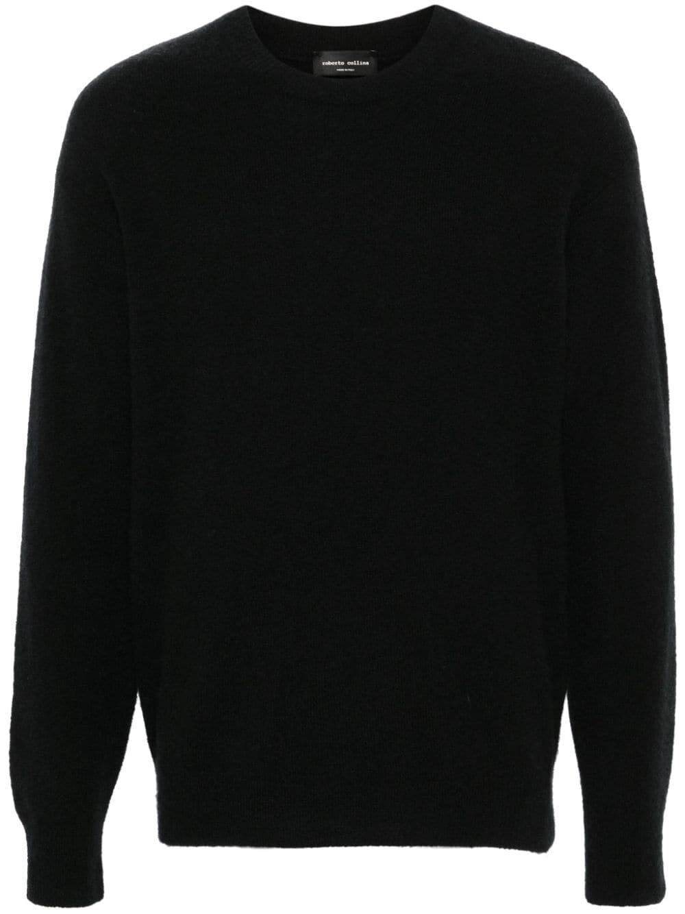 Shop Roberto Collina Round Neck Pullover In Black