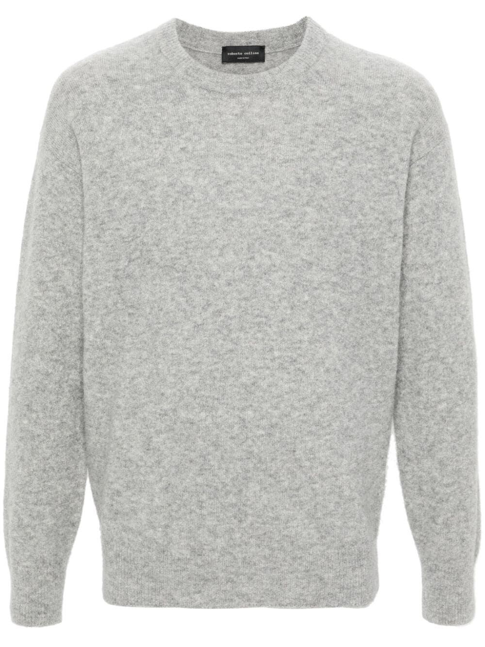 Shop Roberto Collina Round Neck Pullover In Grey