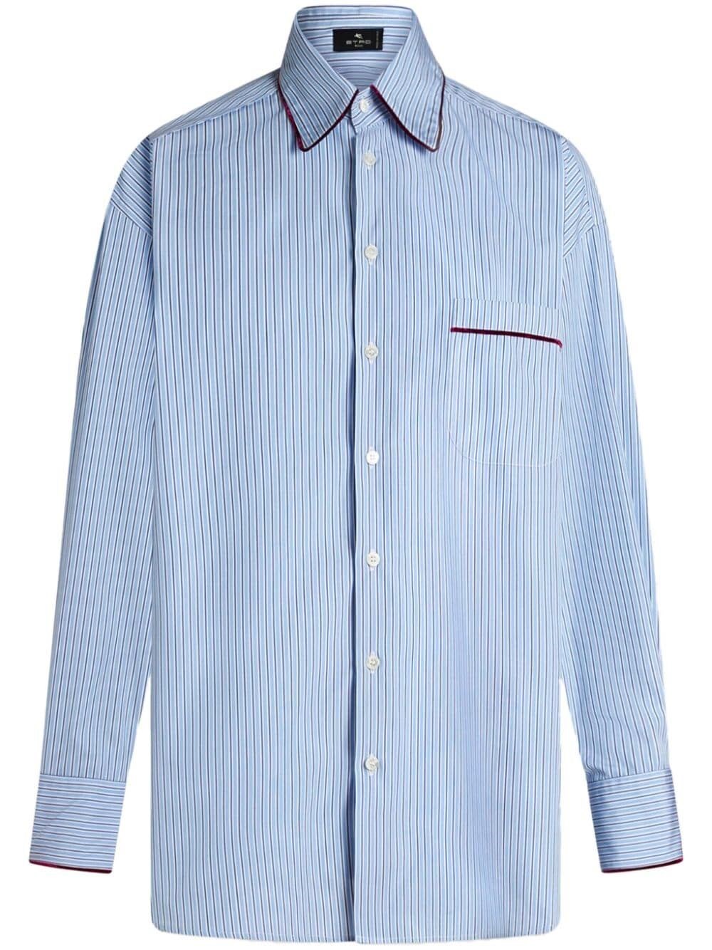 STRIPED POPLIN SHIRT