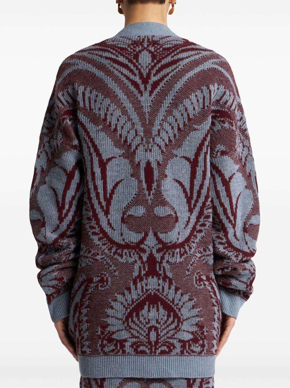 WOOL JACQUARD CARDIGAN