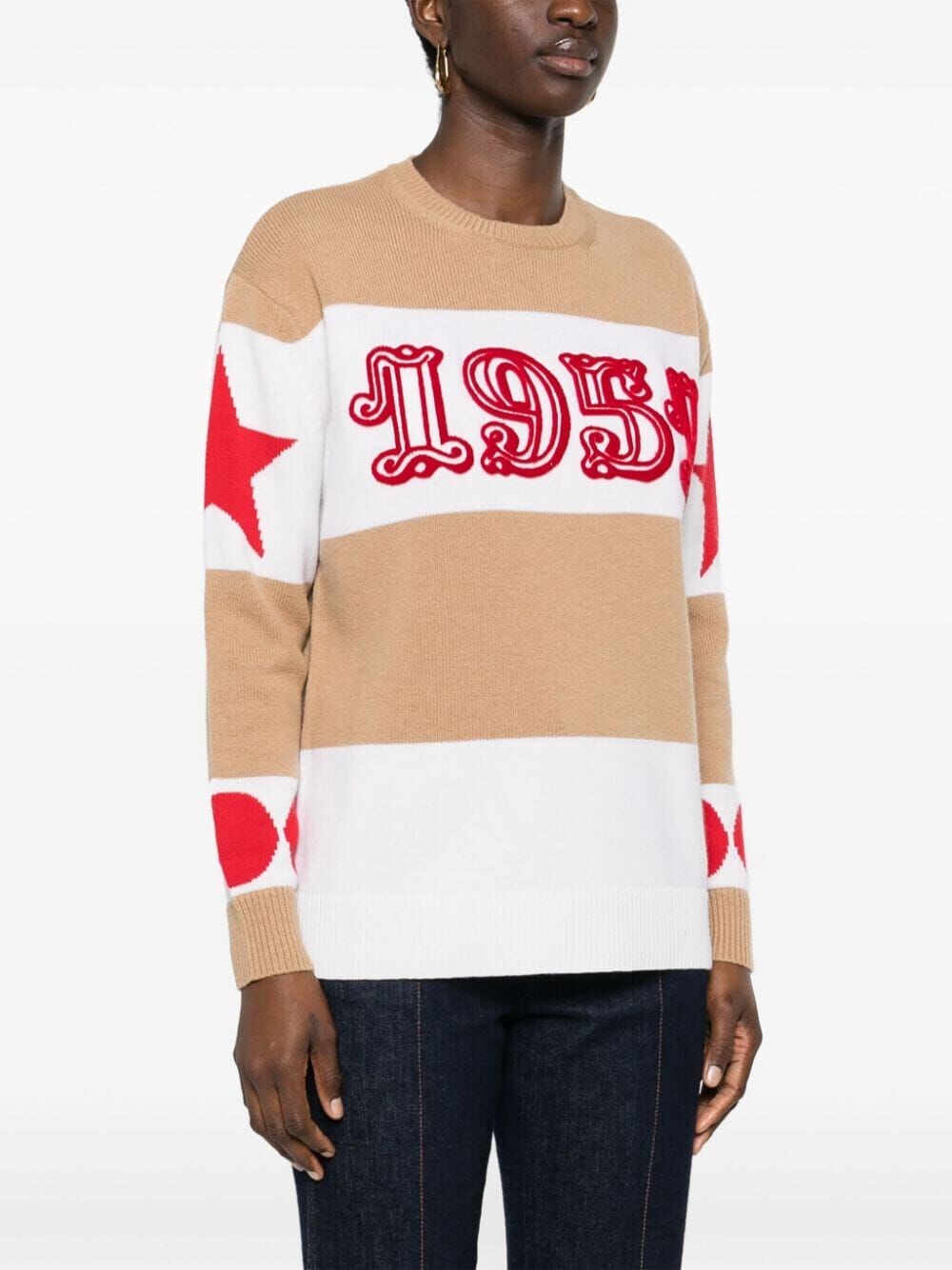 1951 MOTIF WOOL AND CASHMERE JUMPER