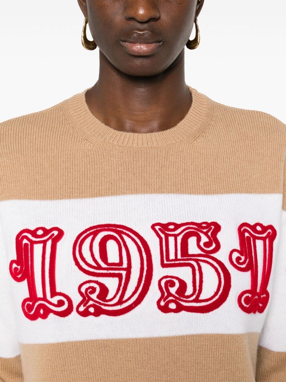 1951 MOTIF WOOL AND CASHMERE JUMPER