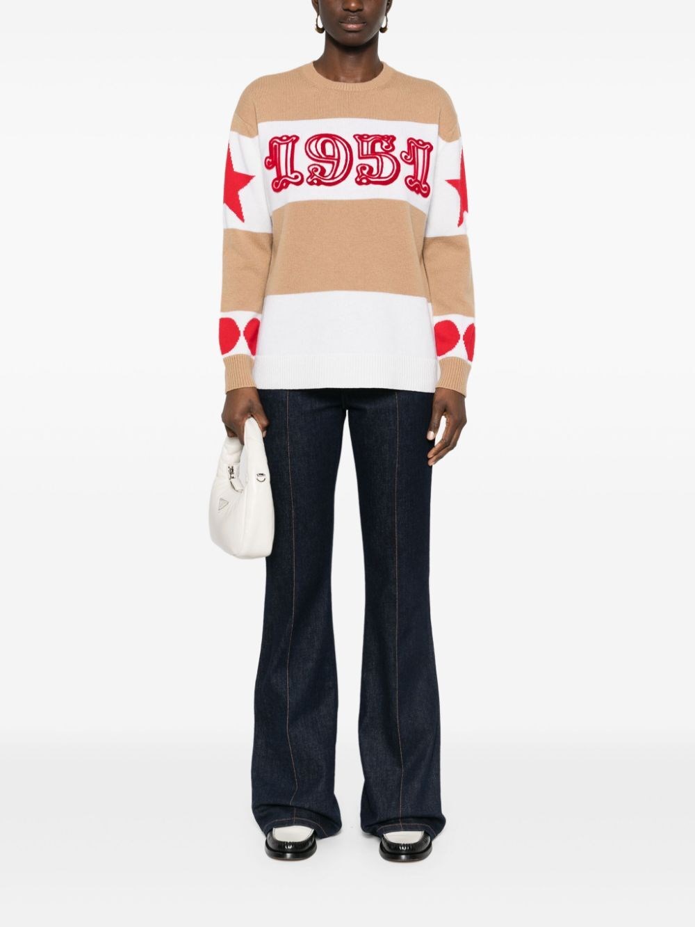 1951 MOTIF WOOL AND CASHMERE JUMPER