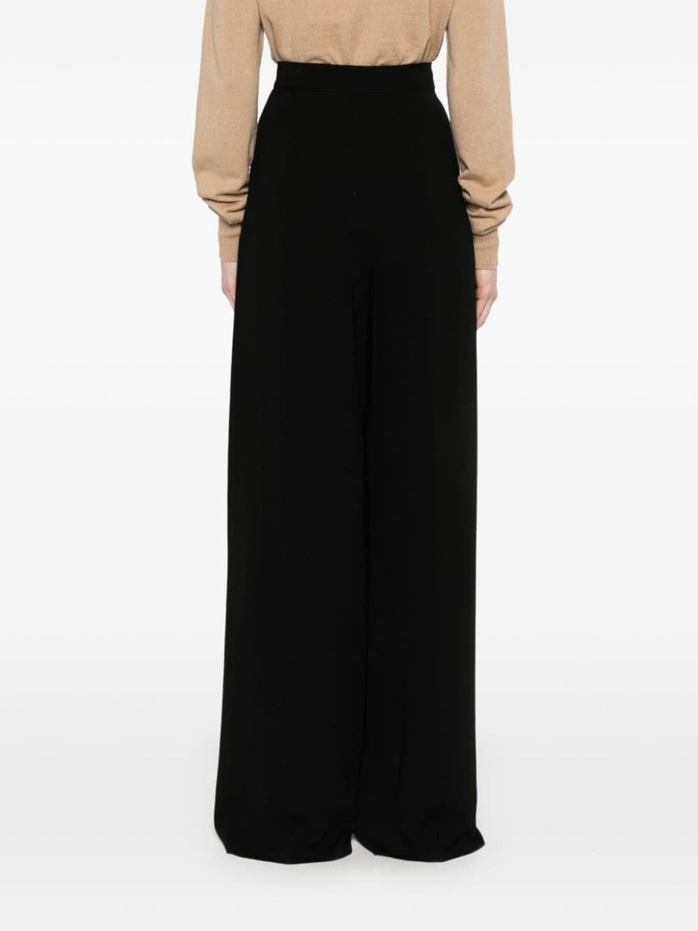 WIDE LEG CADY TROUSERS 