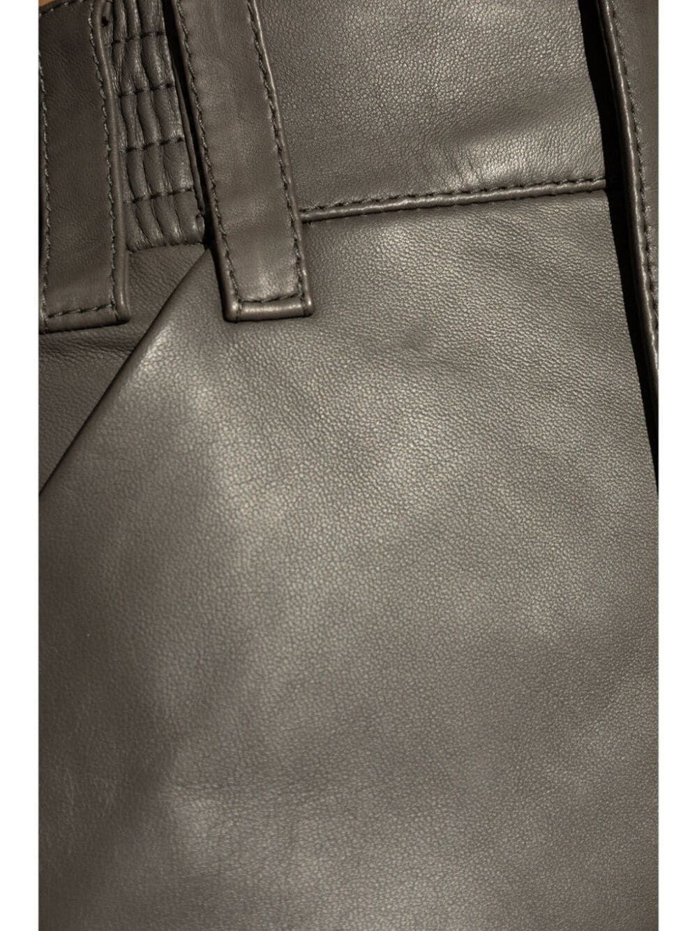 HIGH-WAISTED LEATHER PENCIL SKIRT