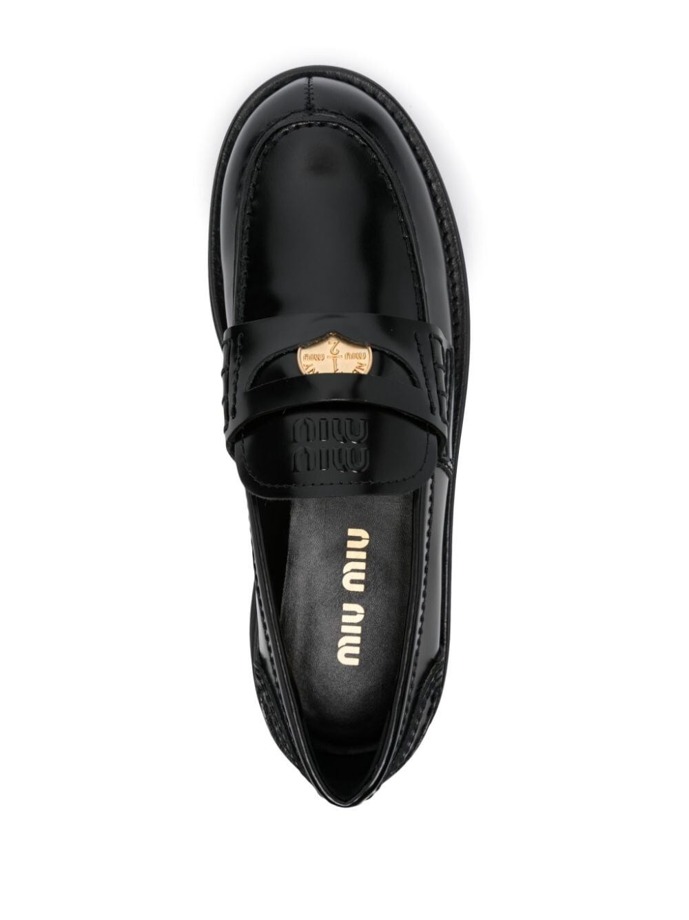 LOGO-EMBOSSED PENNY LOAFERS