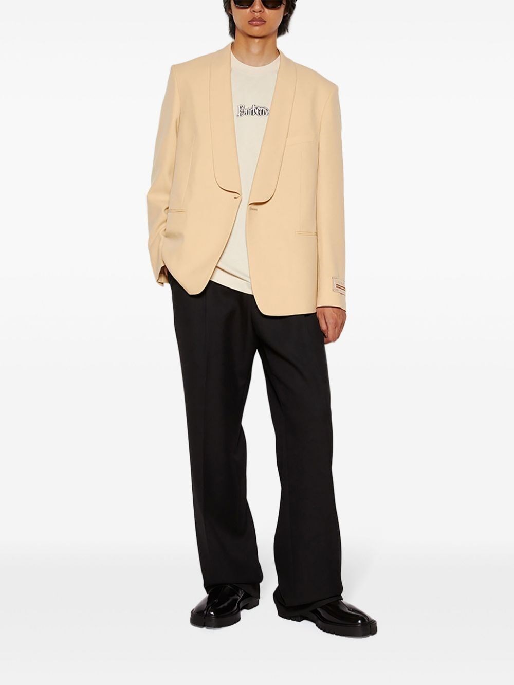 JERSEY T-SHIRT WITH ARCHIVAL DISTRESSED LOGO