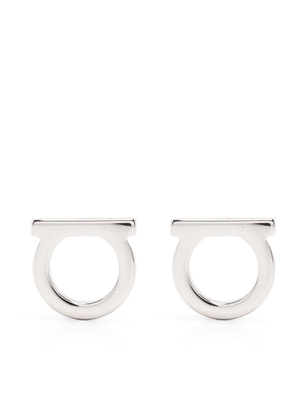 GANCINI STUD EARRINGS WITH GLOSSY GOLD FINISH