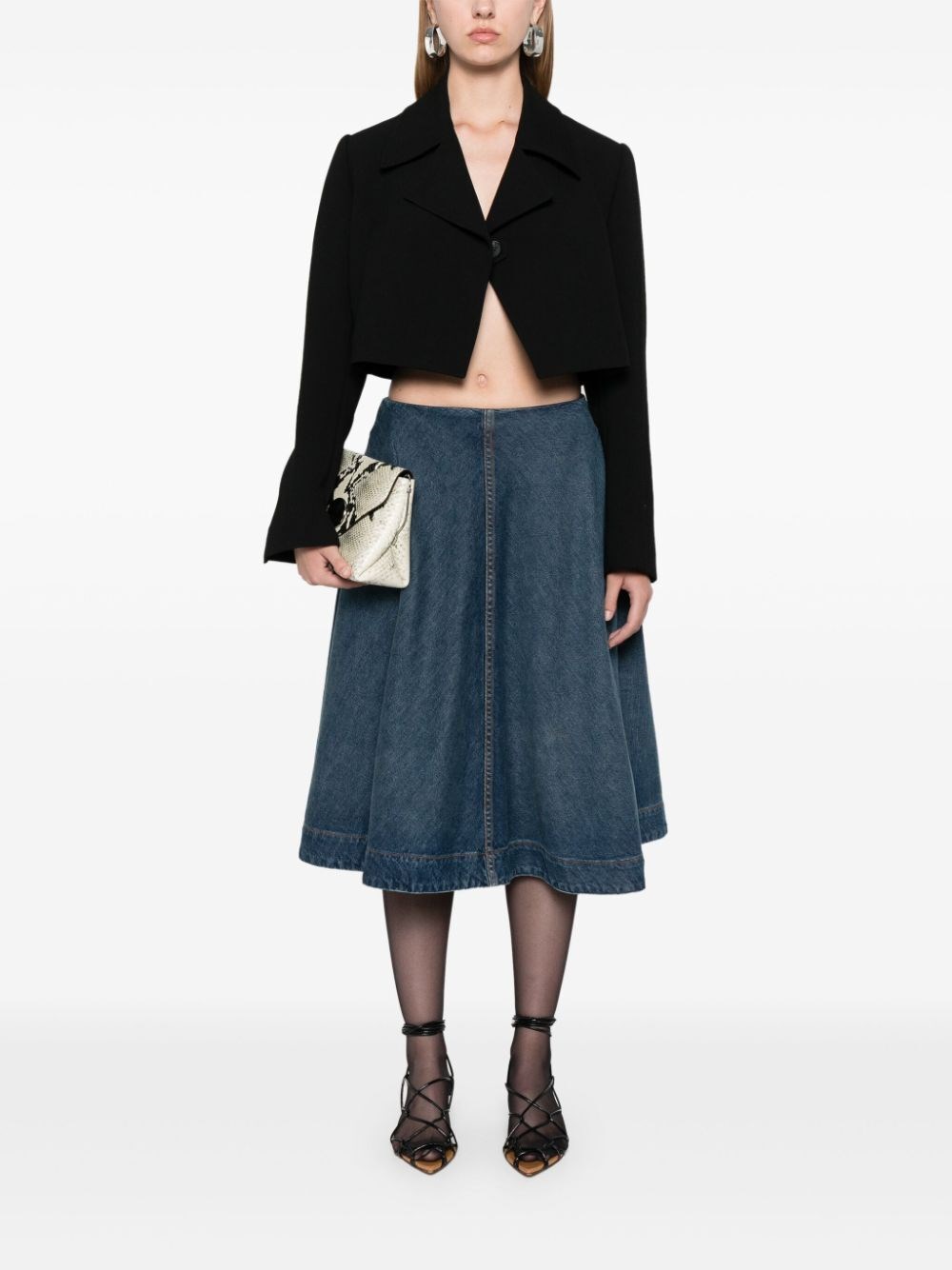 RENTA DENIM SKIRT