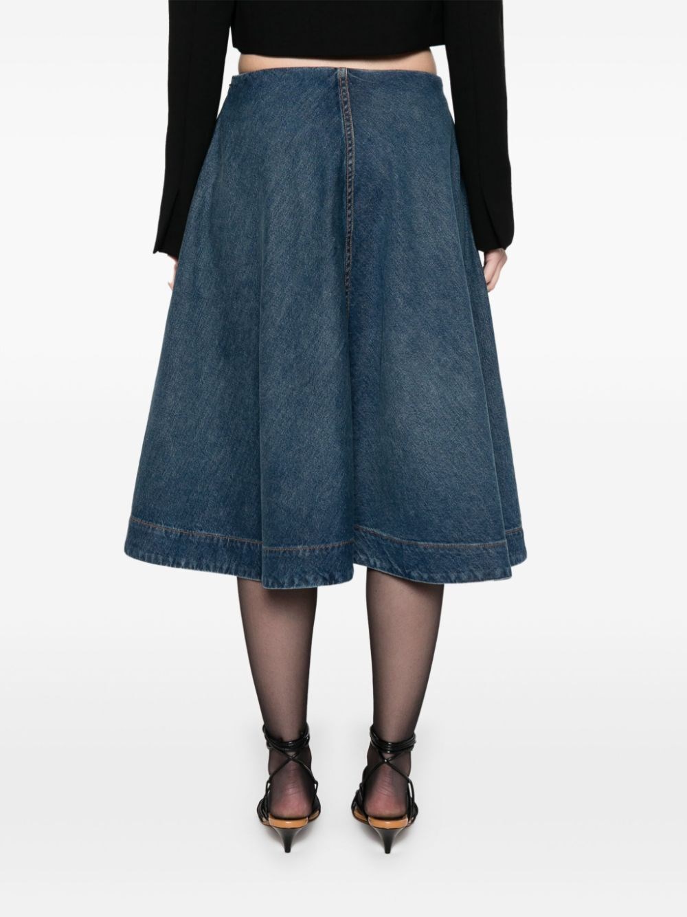 RENTA DENIM SKIRT