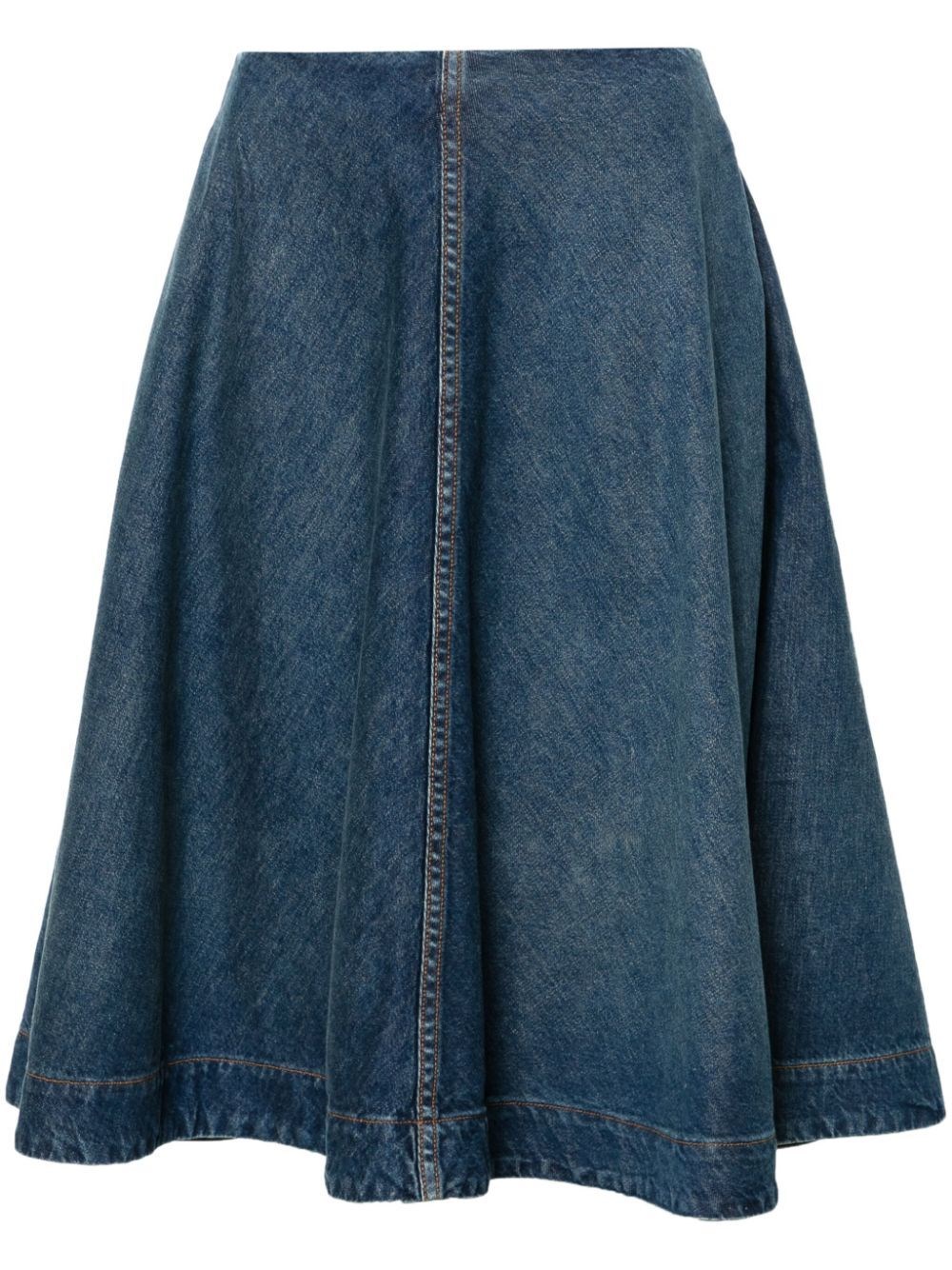 RENTA DENIM SKIRT