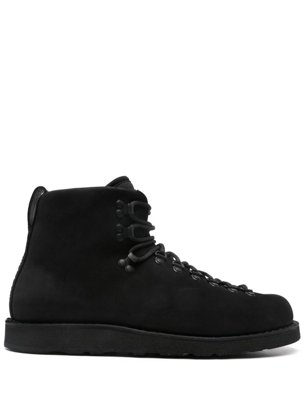 Shop Stone Island Leather Ankle Boots In Black