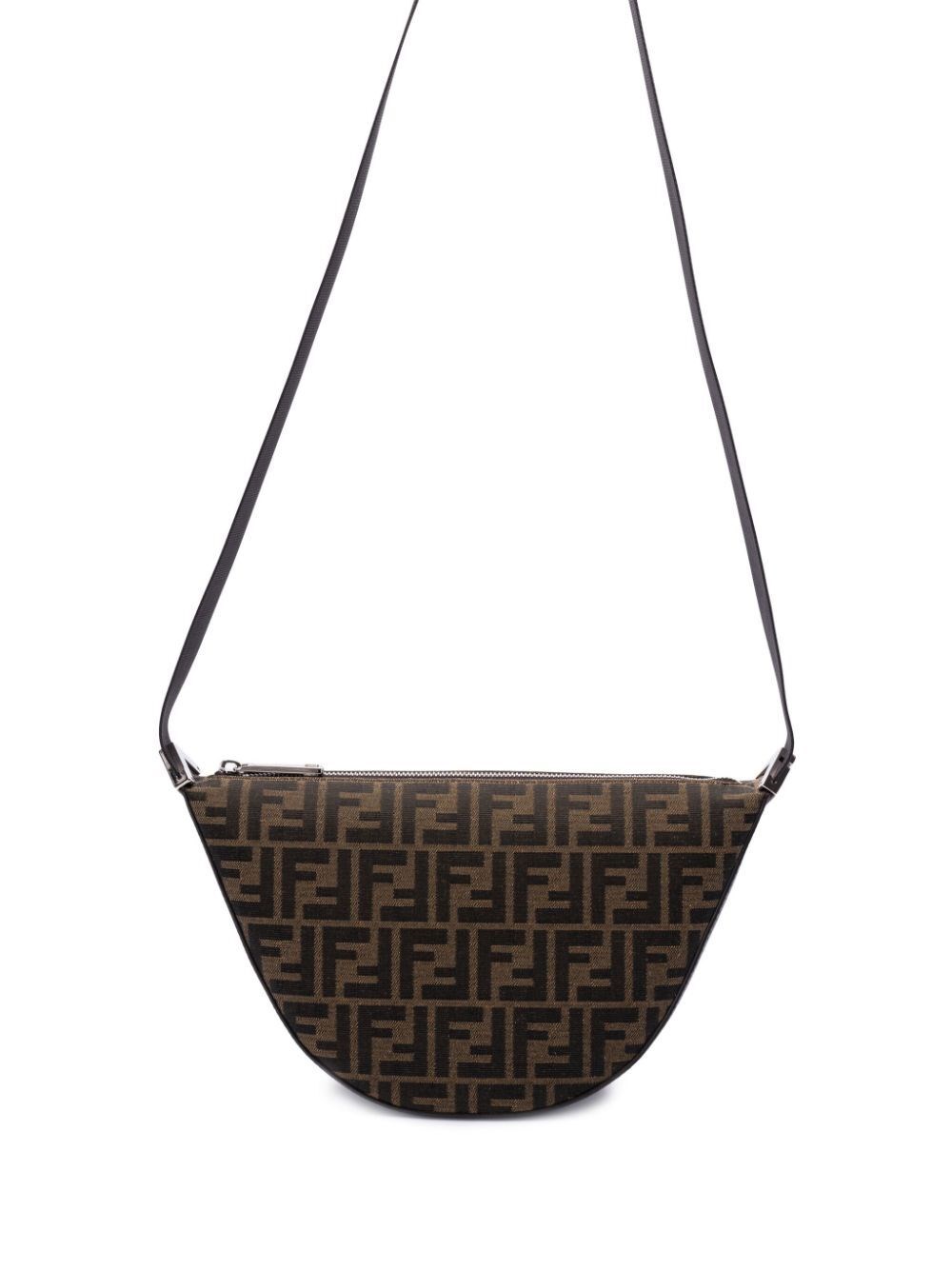 Shop Fendi Ff Jacquard  Melon Small In Brown