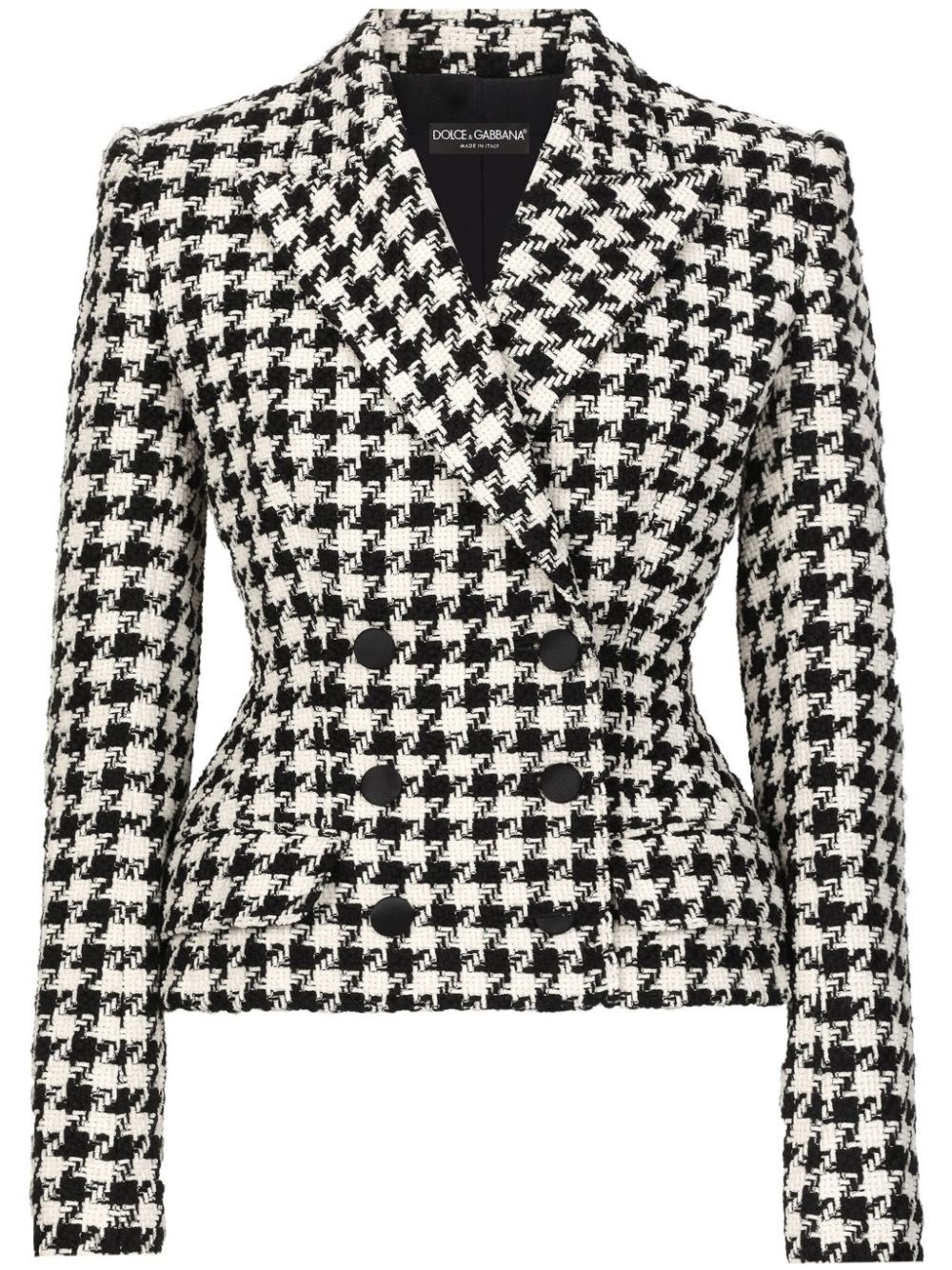 PIED DE POULE FITTED JACKET