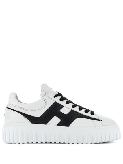 【関税込み】H Stripes New Sneakers - Hogan - Leather - White Hogan H-stripes sneakers available on Monti Boutique - 63357