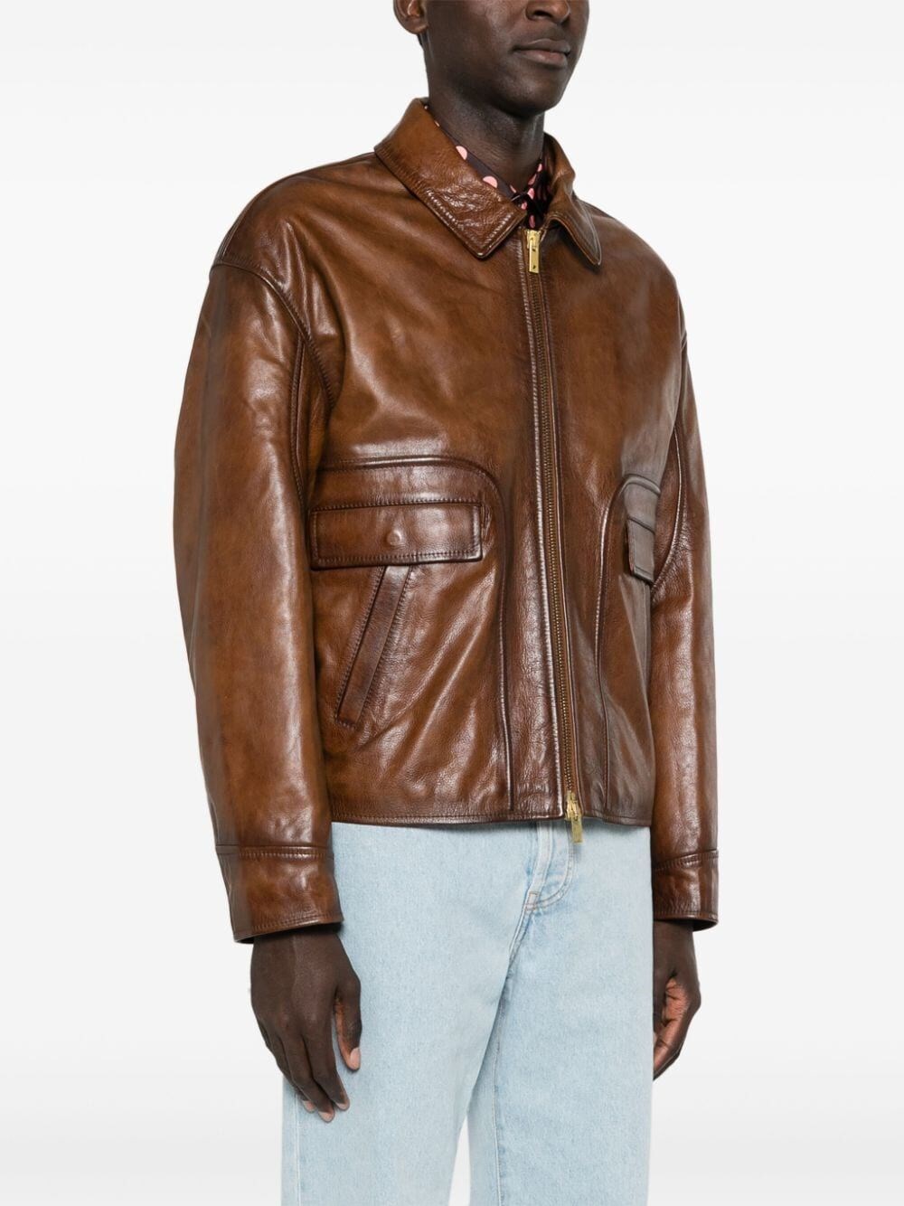 JOURNEY ZIPPED LEATHER JACKET