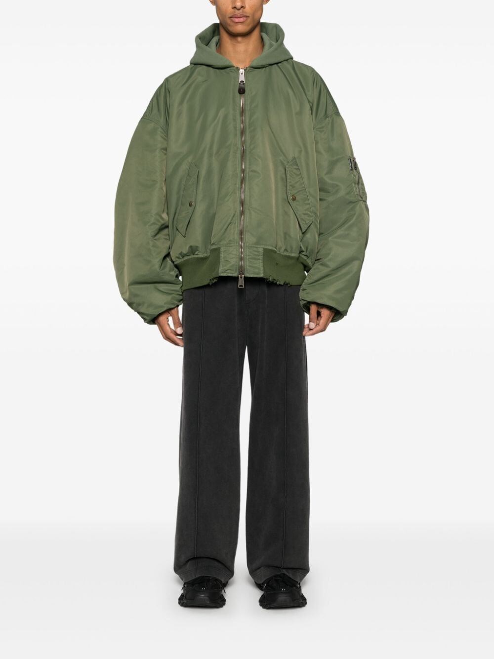 MEDIUM FLEECE NYLON BOMBER