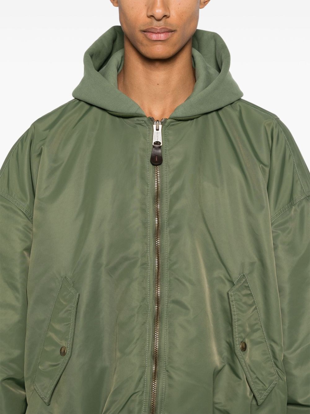 MEDIUM FLEECE NYLON BOMBER