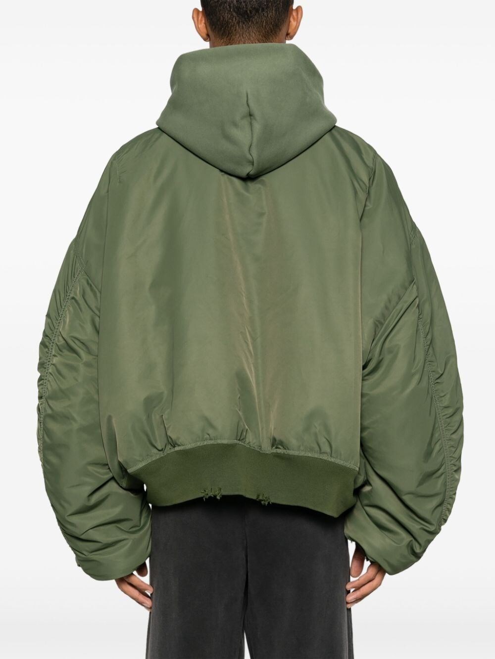 MEDIUM FLEECE NYLON BOMBER