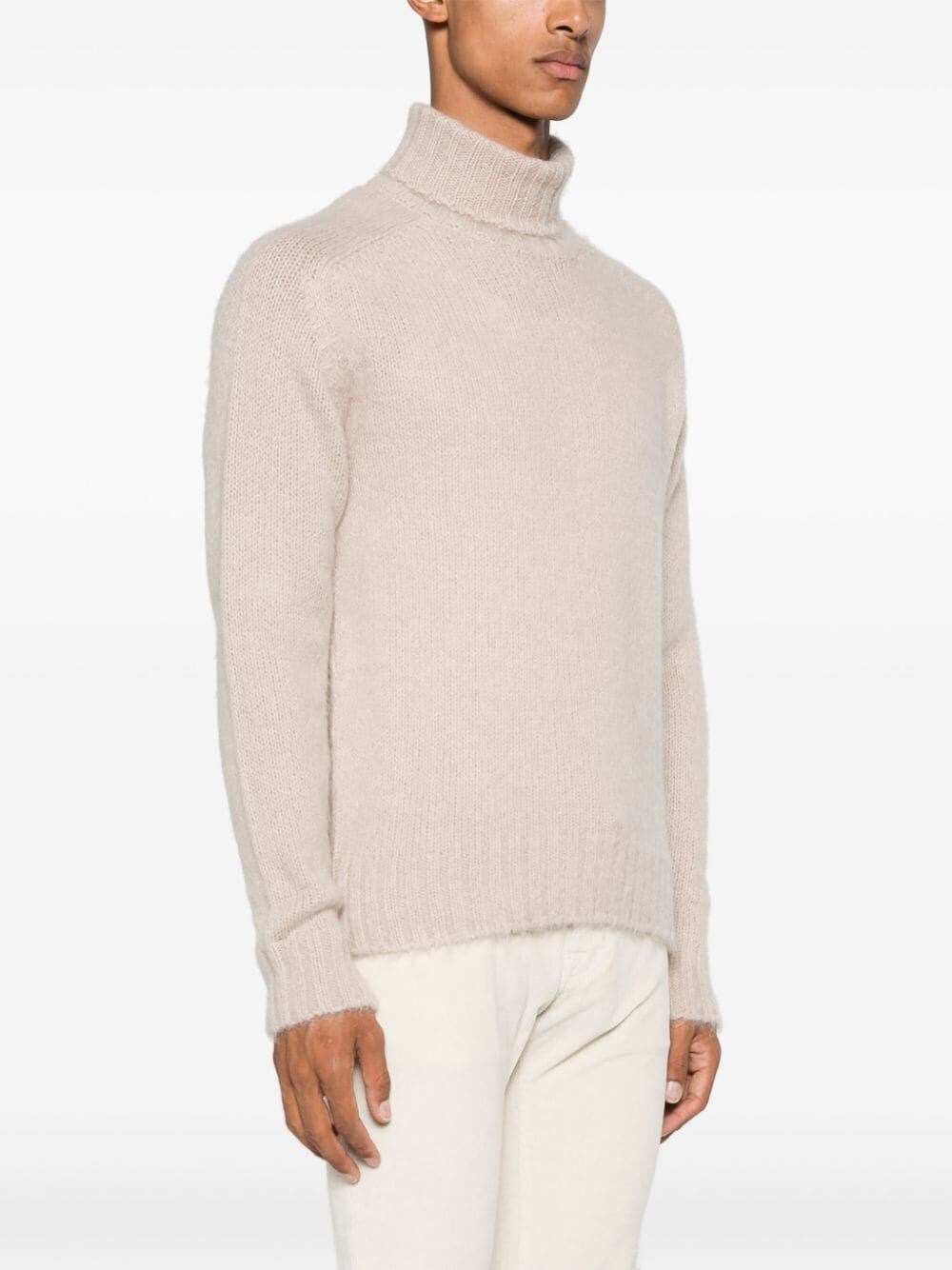 WOOL-MOHAIR TURTLENECK SWEATER