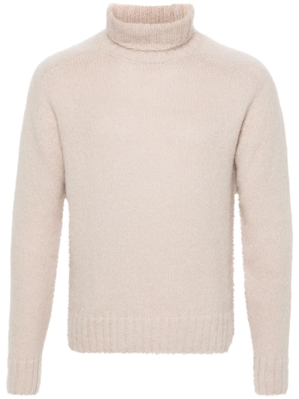 WOOL-MOHAIR TURTLENECK SWEATER