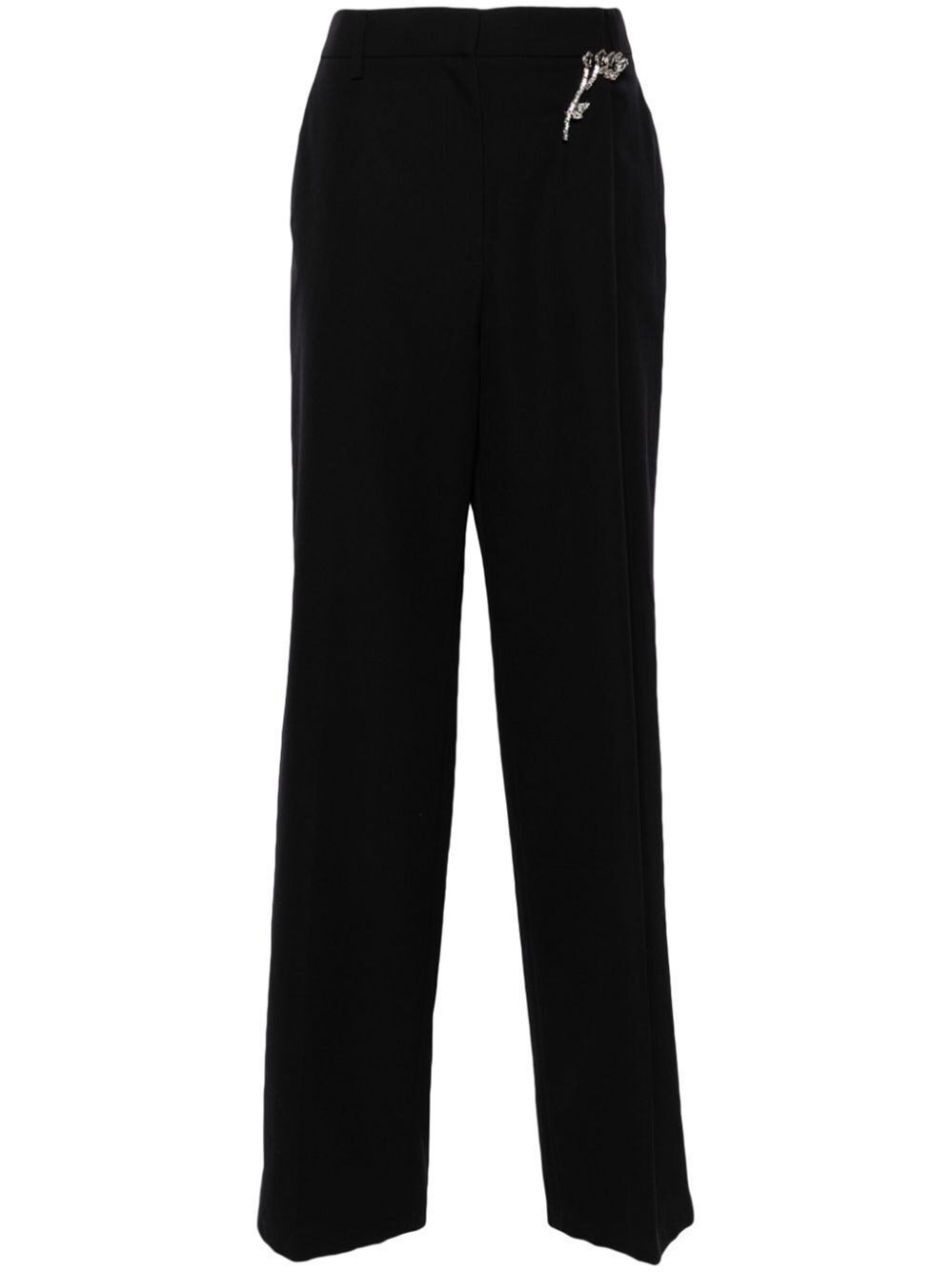 Shop Prada Trousers In Blue