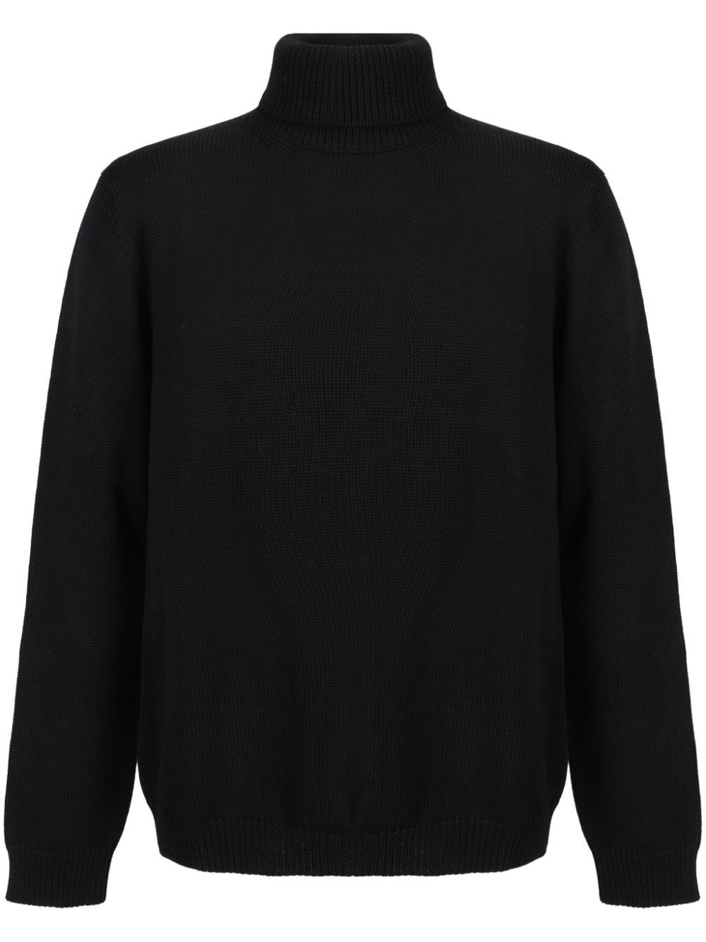 Shop Roberto Collina Turtle Neck Pullover In Black