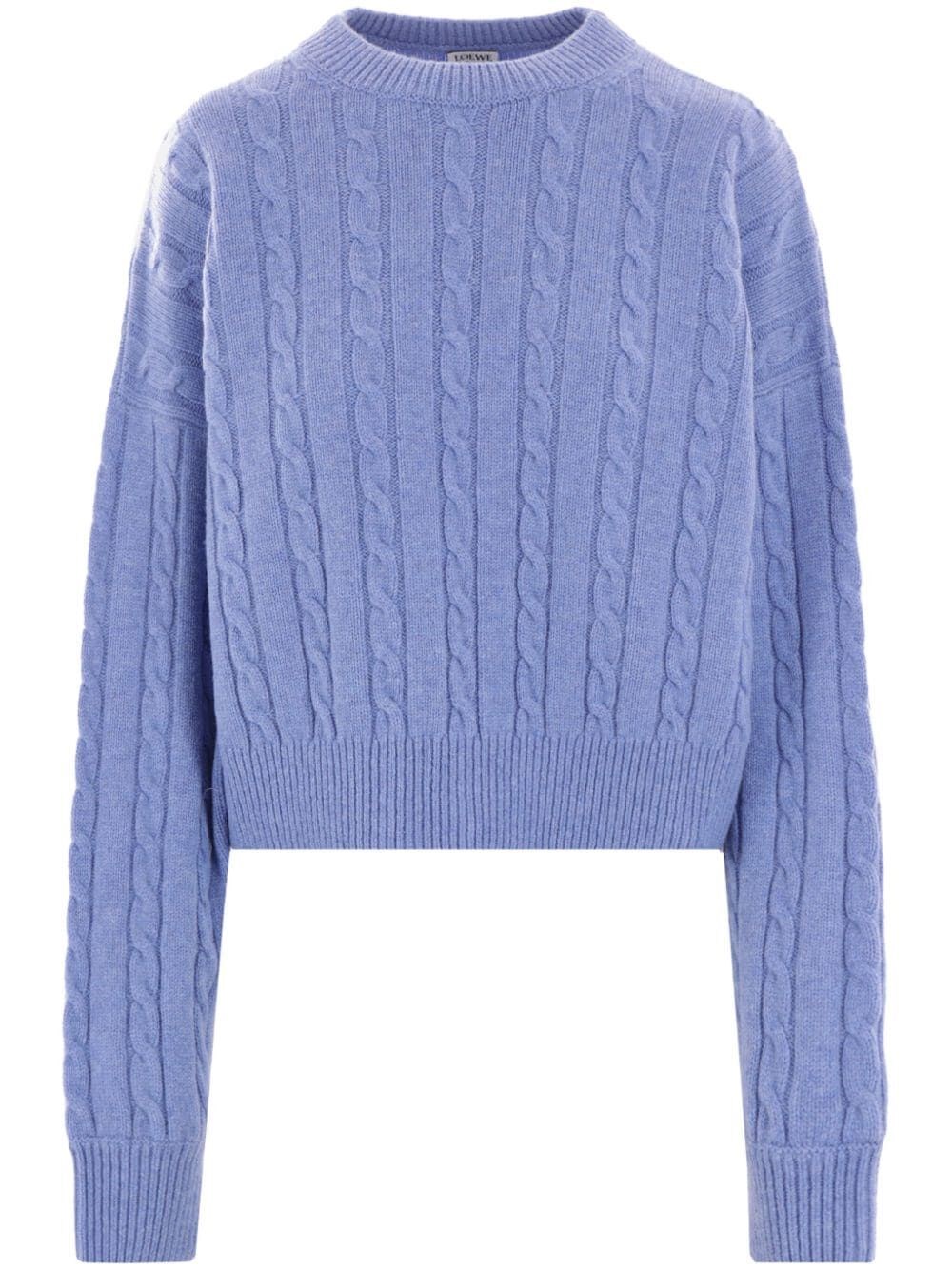 Shop Loewe Wool Jumper In Blue