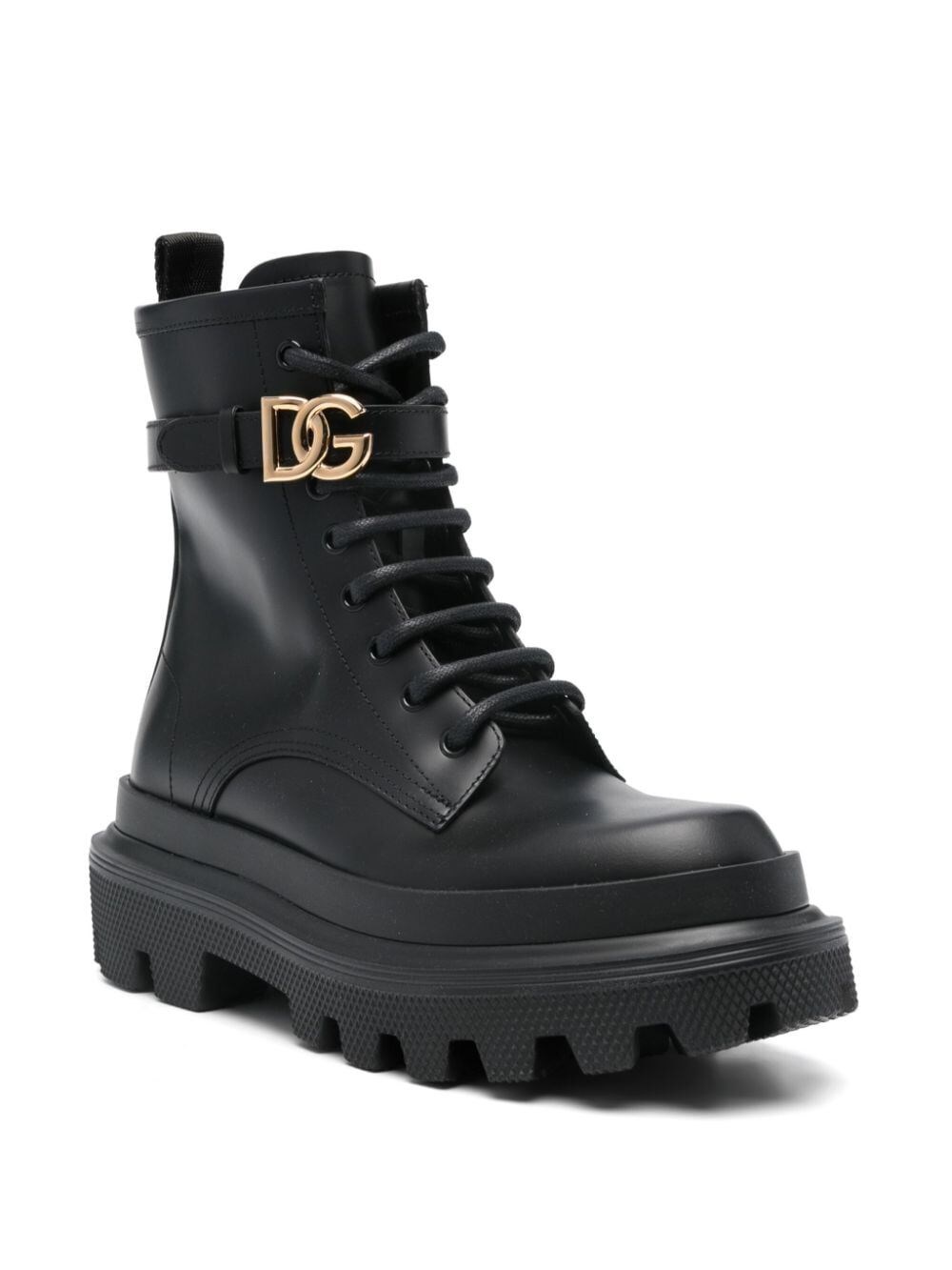 LOGO-BUCKLE BOOTS