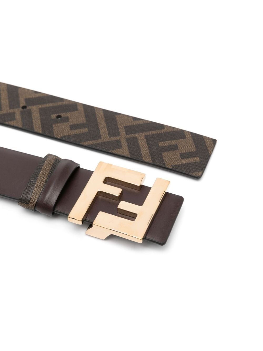 LEATHER AND FF CANVAS REVERSIBLE BELT