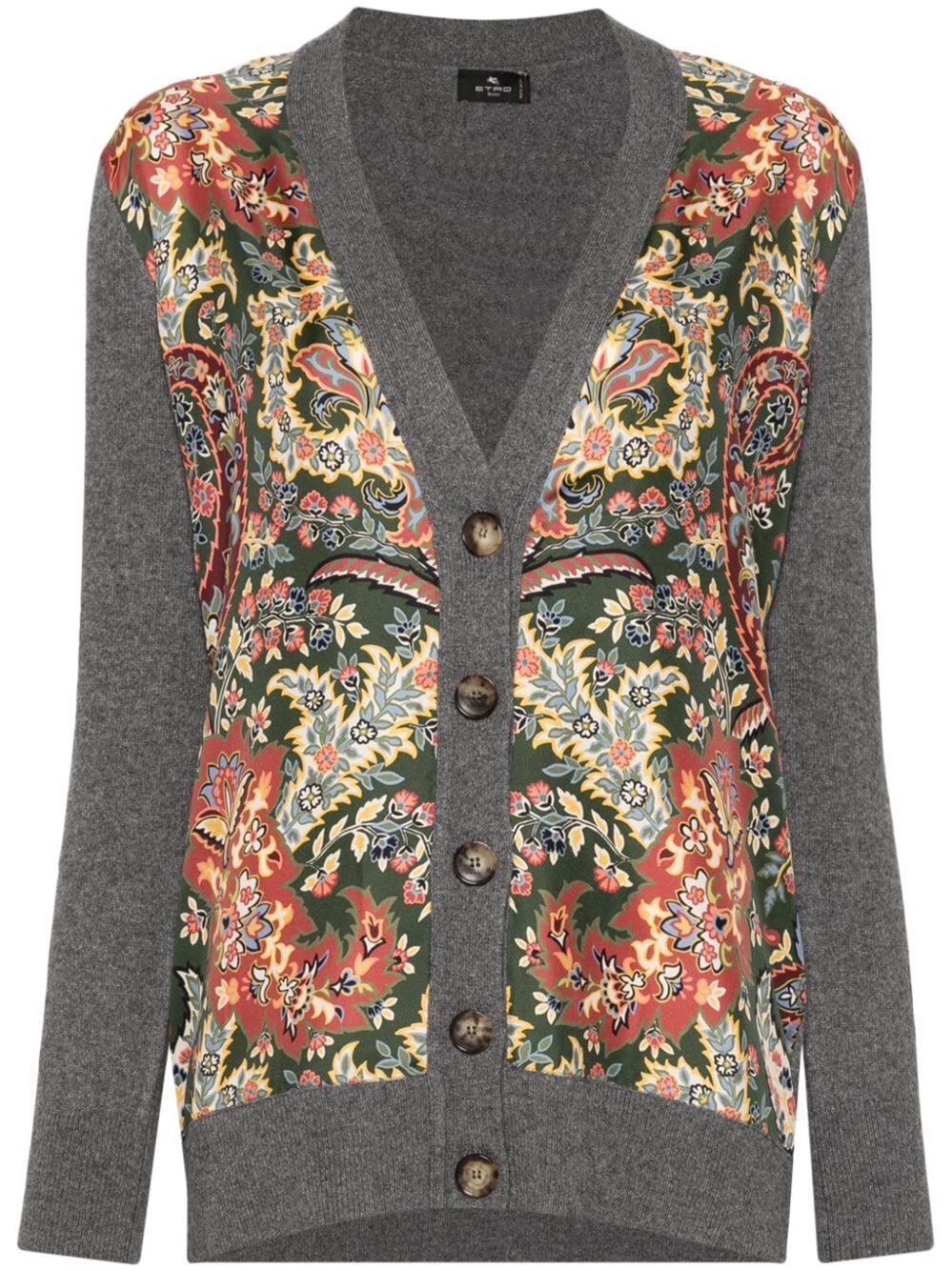 Shop Etro Cardigan In Multicolour