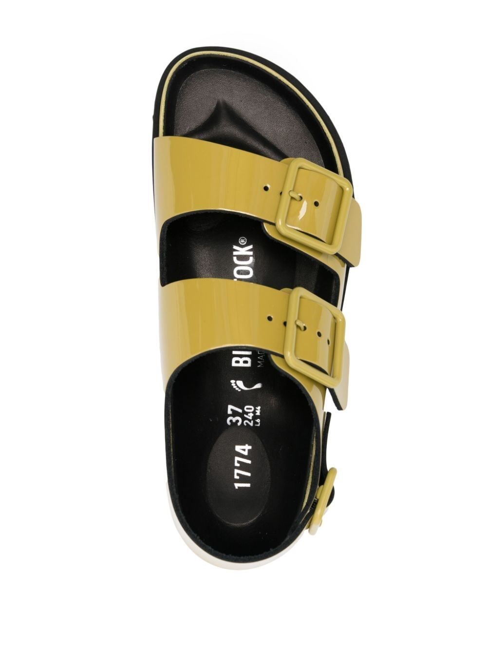 1774 MILANO SHINY PATENT LEATHER SANDALS