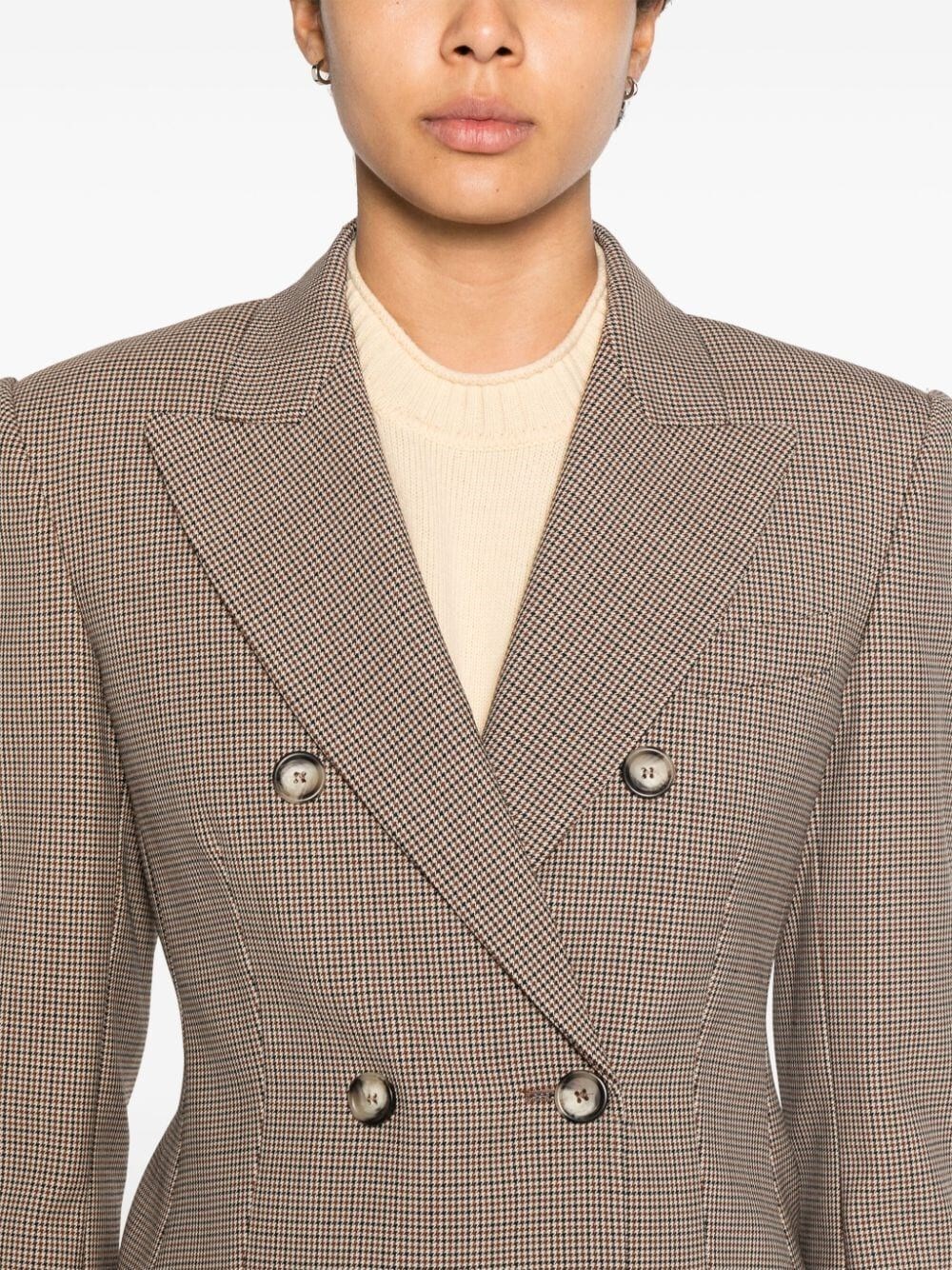 DOUBLE-BREASTED WOOL FITTED JACKET