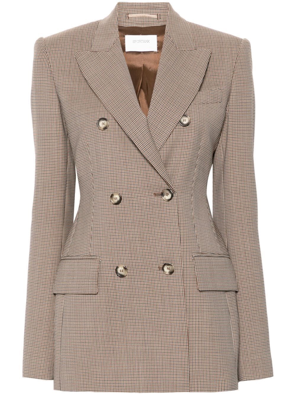 DOUBLE-BREASTED WOOL FITTED JACKET