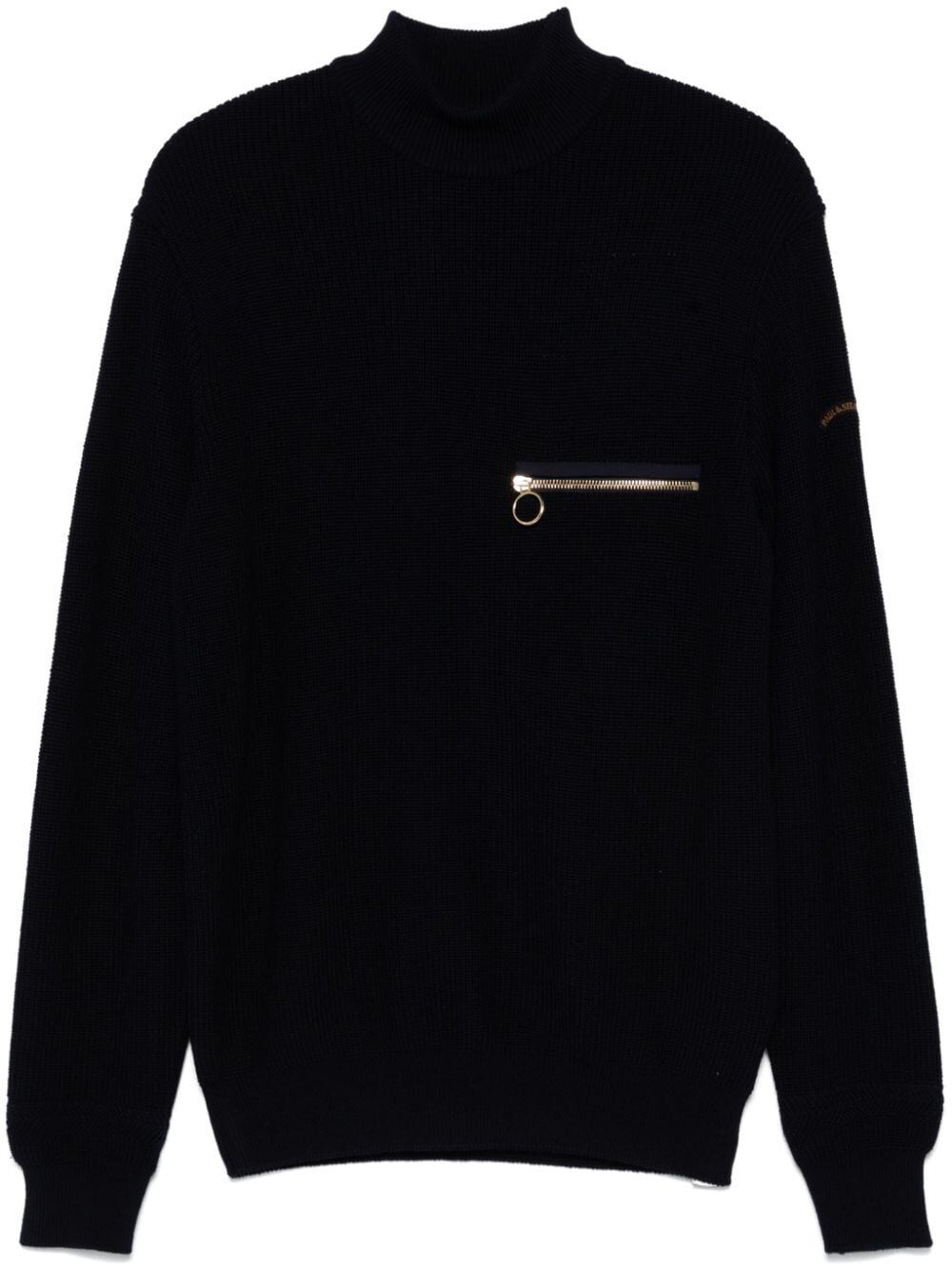 ROLL-NECK SWEATER WITH POCKET