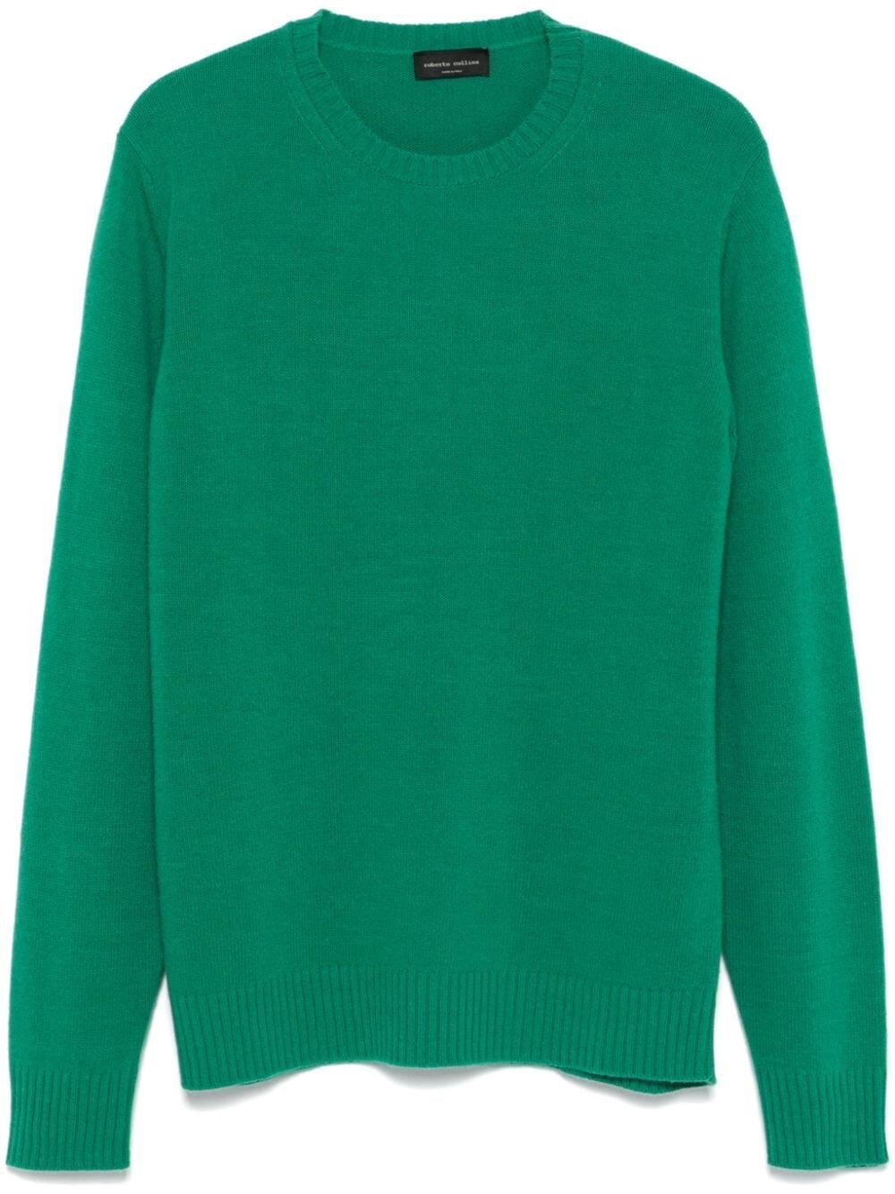 ROUND-NECK CASHMERE BLEND SWEATER