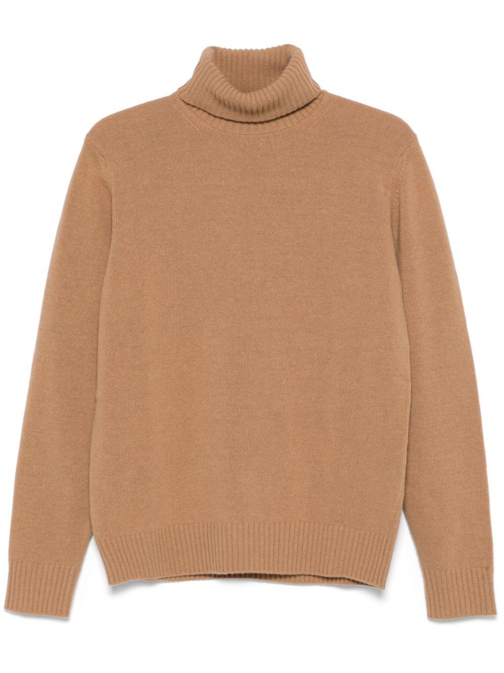 Shop Roberto Collina Fine-knit Turtleneck Jumper In Nude & Neutrals