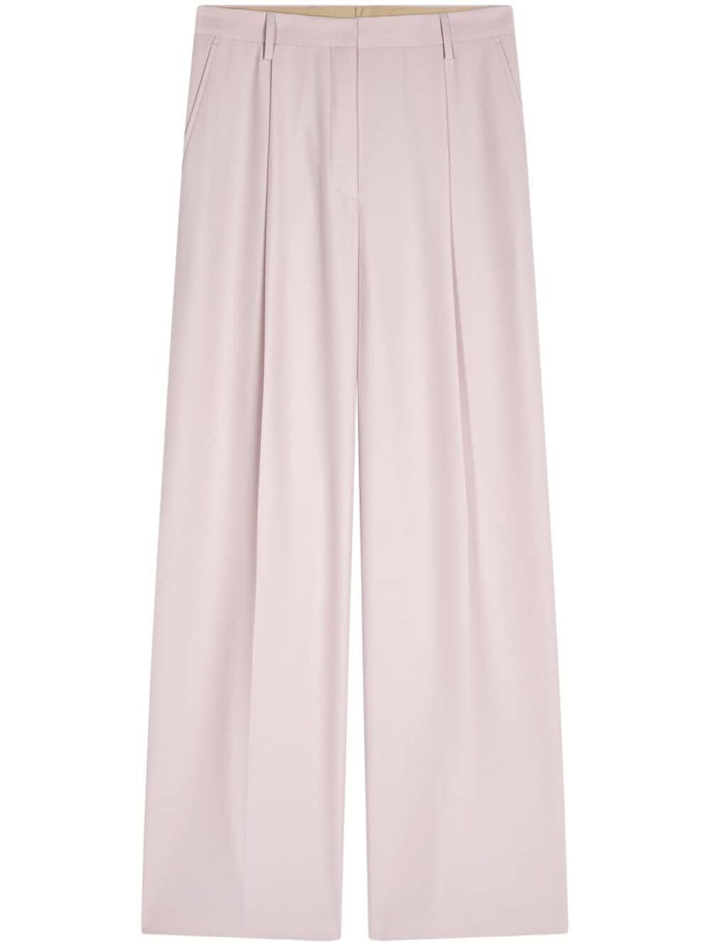 LOOSE PLEATED WOOL TROUSERS