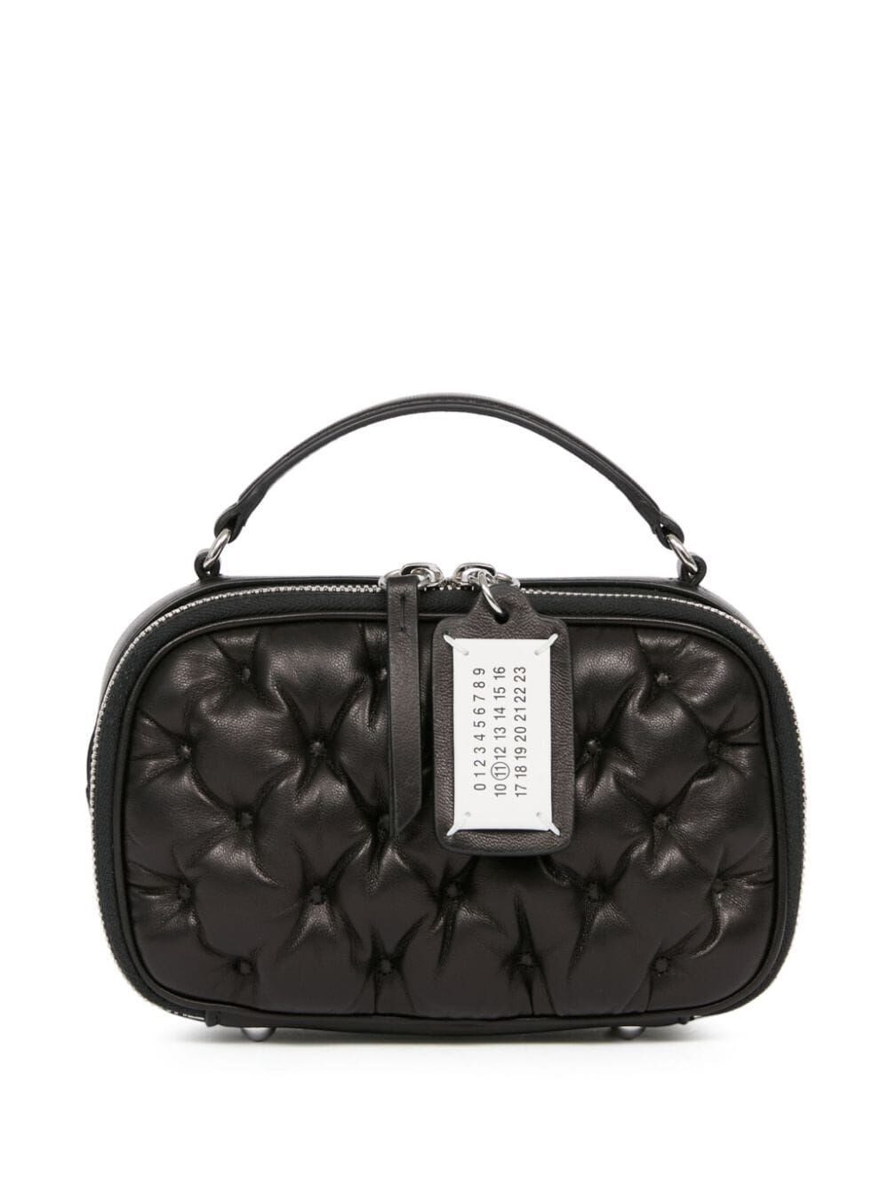 Shop Maison Margiela Smooth Leather Glam Slam Belt Bag In Black