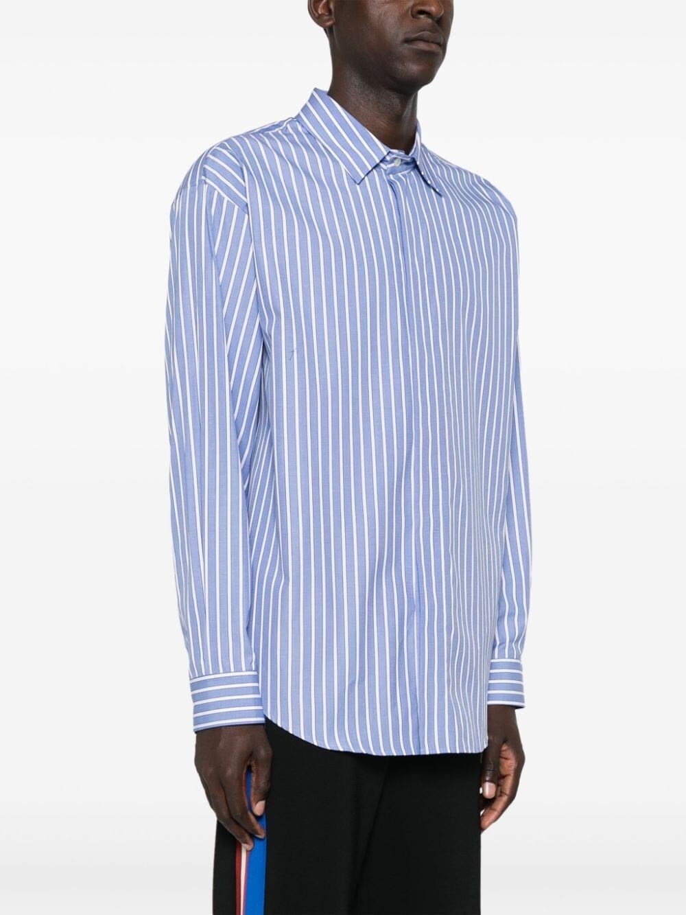 COTTON POPLIN STRIPED SHIRT