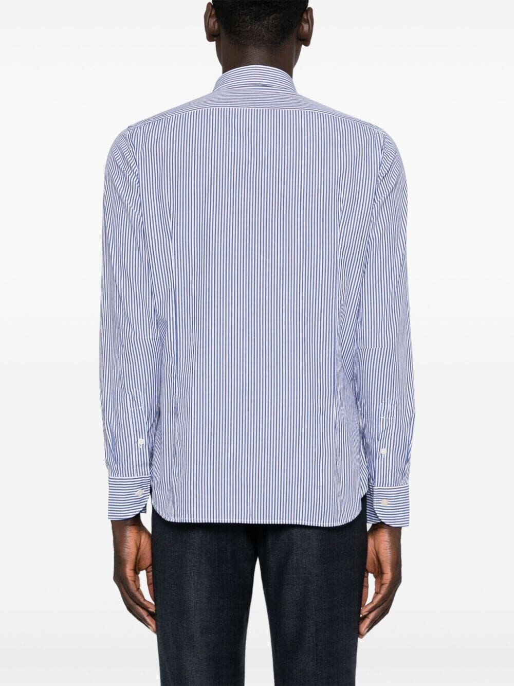 COTTON POPLIN STRIPED SHIRT