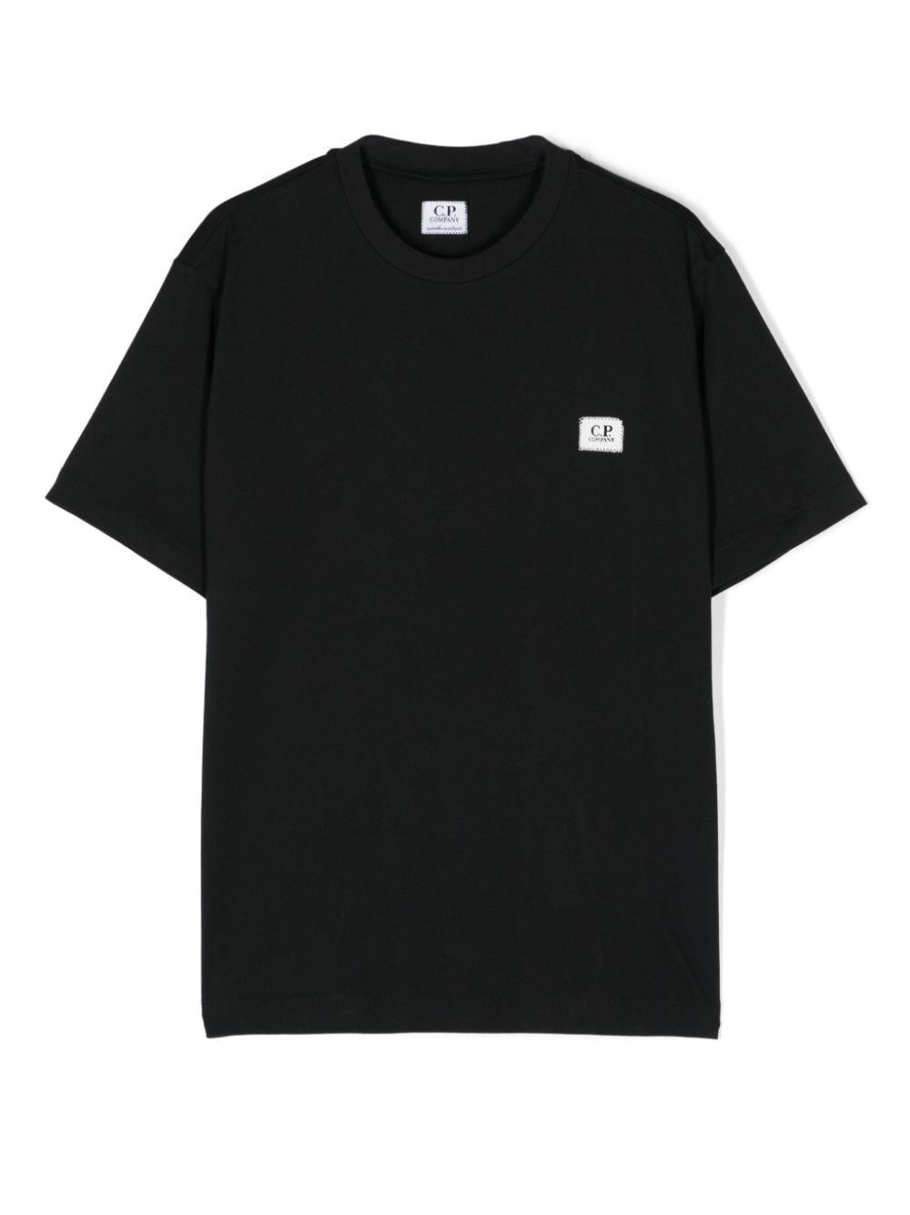 C.p. Company Logo-patch T-shirt In Black