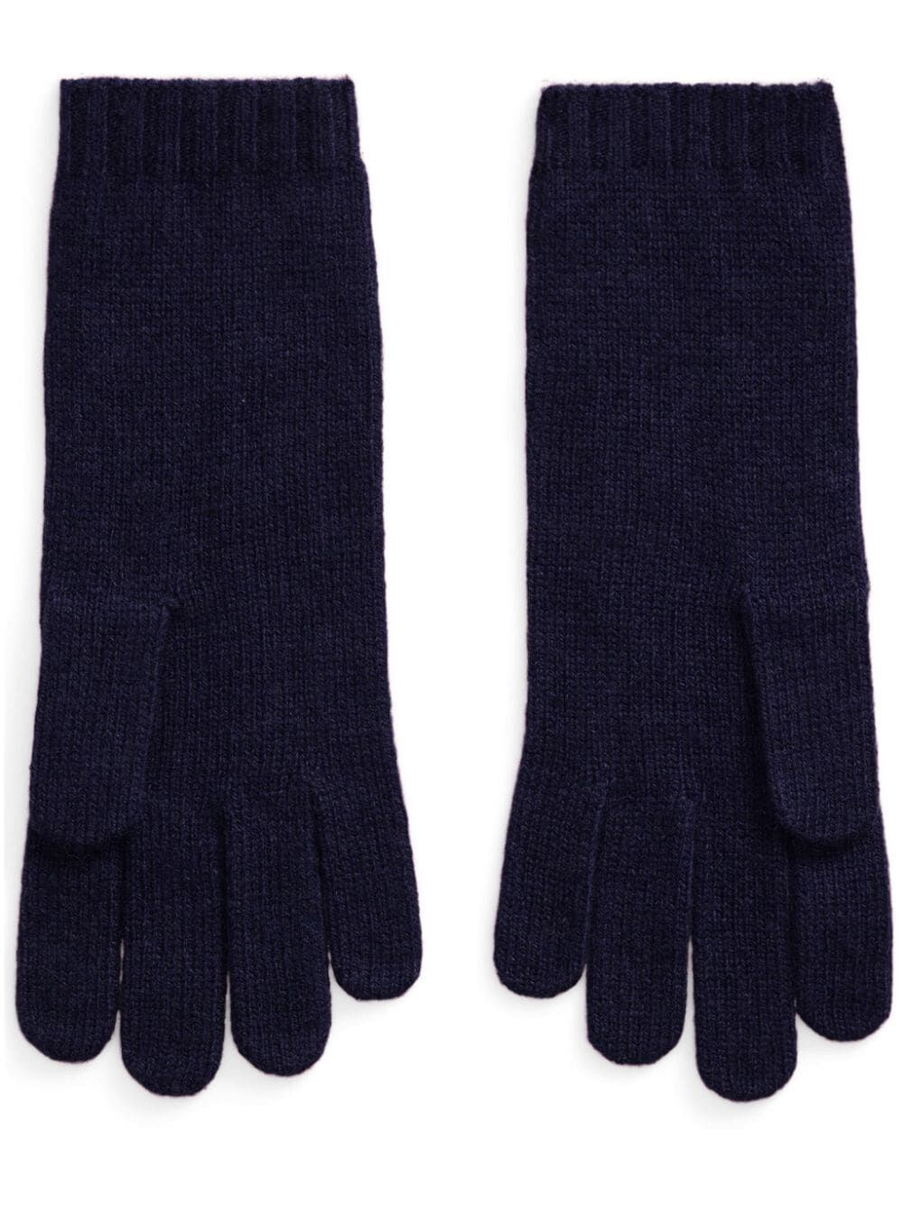 Polo Ralph Lauren Cable-knit Wool-cashmere Gloves In Blue