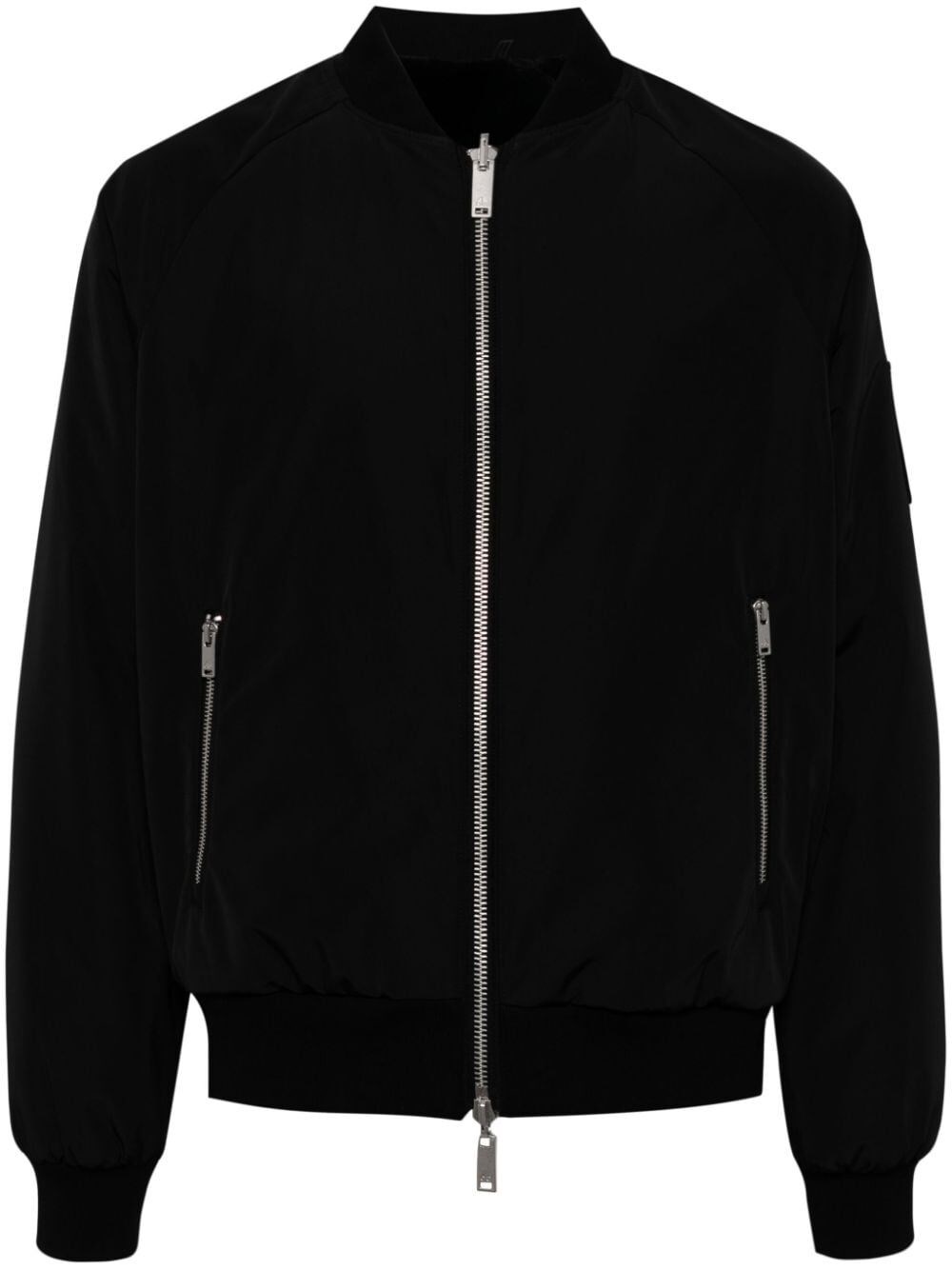 Shop Moose Knuckles Reversible Bunny Bomber Jacket In Black