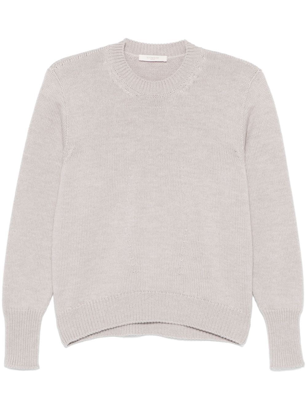 Shop Zanone Virgin Wool Pullover In Nude & Neutrals