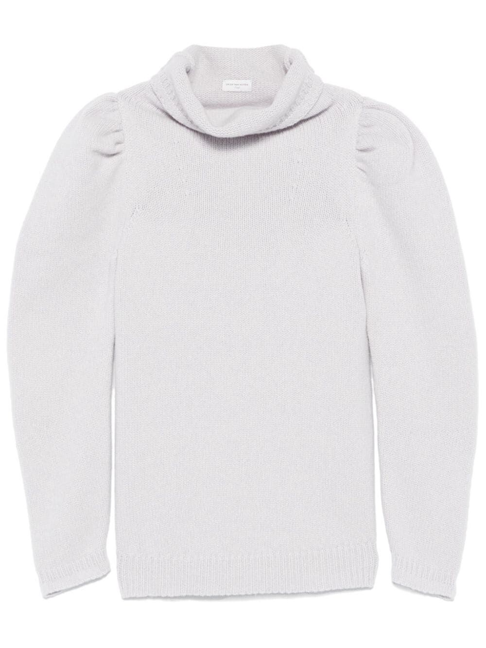 Shop Dries Van Noten Terra Mock Neck Sweater In Grey