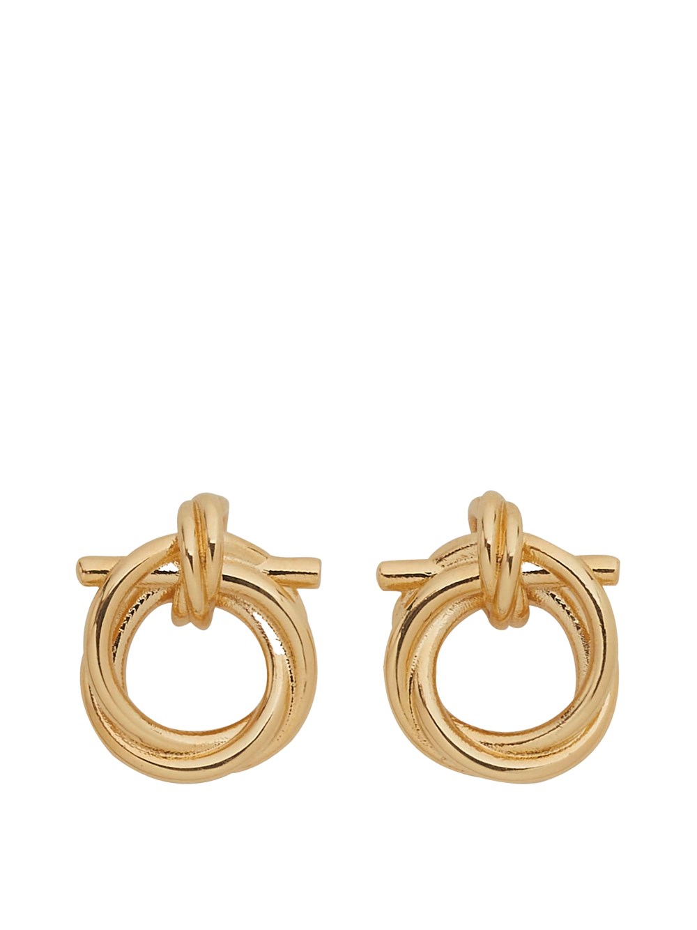 Ferragamo Women's Metallic Gancini Torchon Earrings