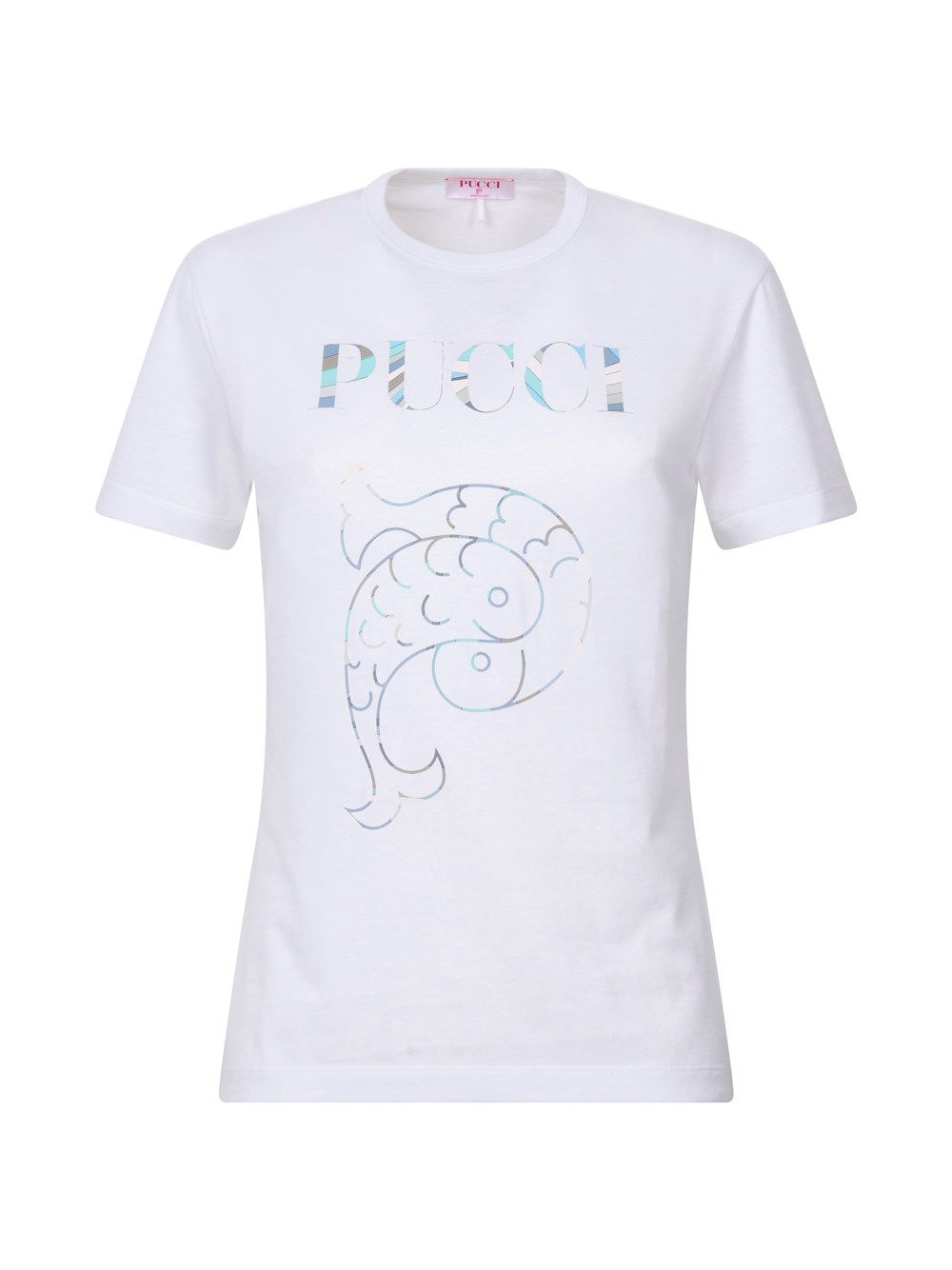 Shop Pucci Logo-print Cotton T-shirt In White