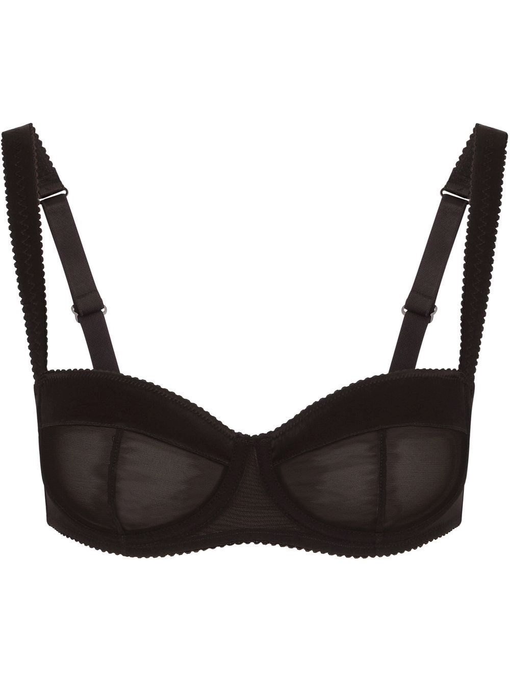 Shop Dolce & Gabbana Balconette Bra In Black