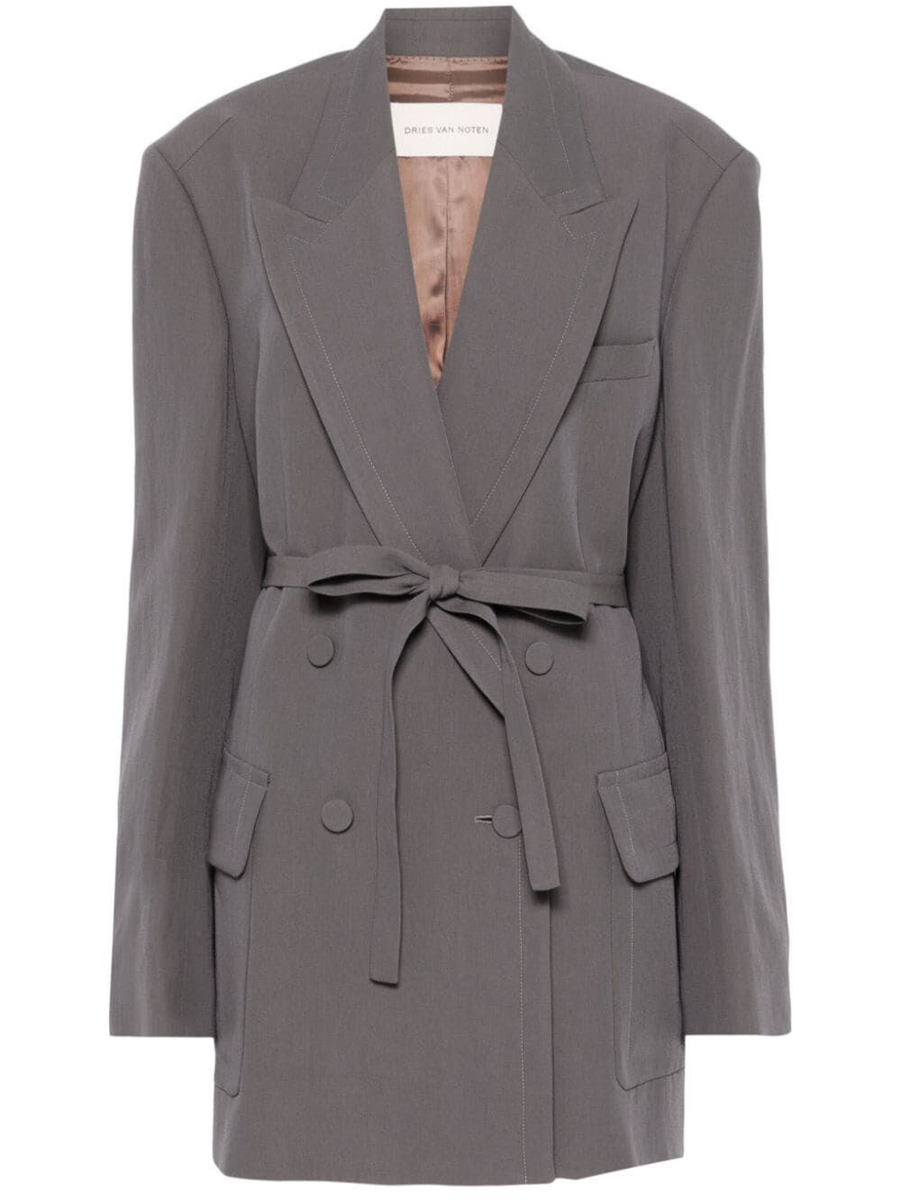 Shop Dries Van Noten Bless Jacket In Grey